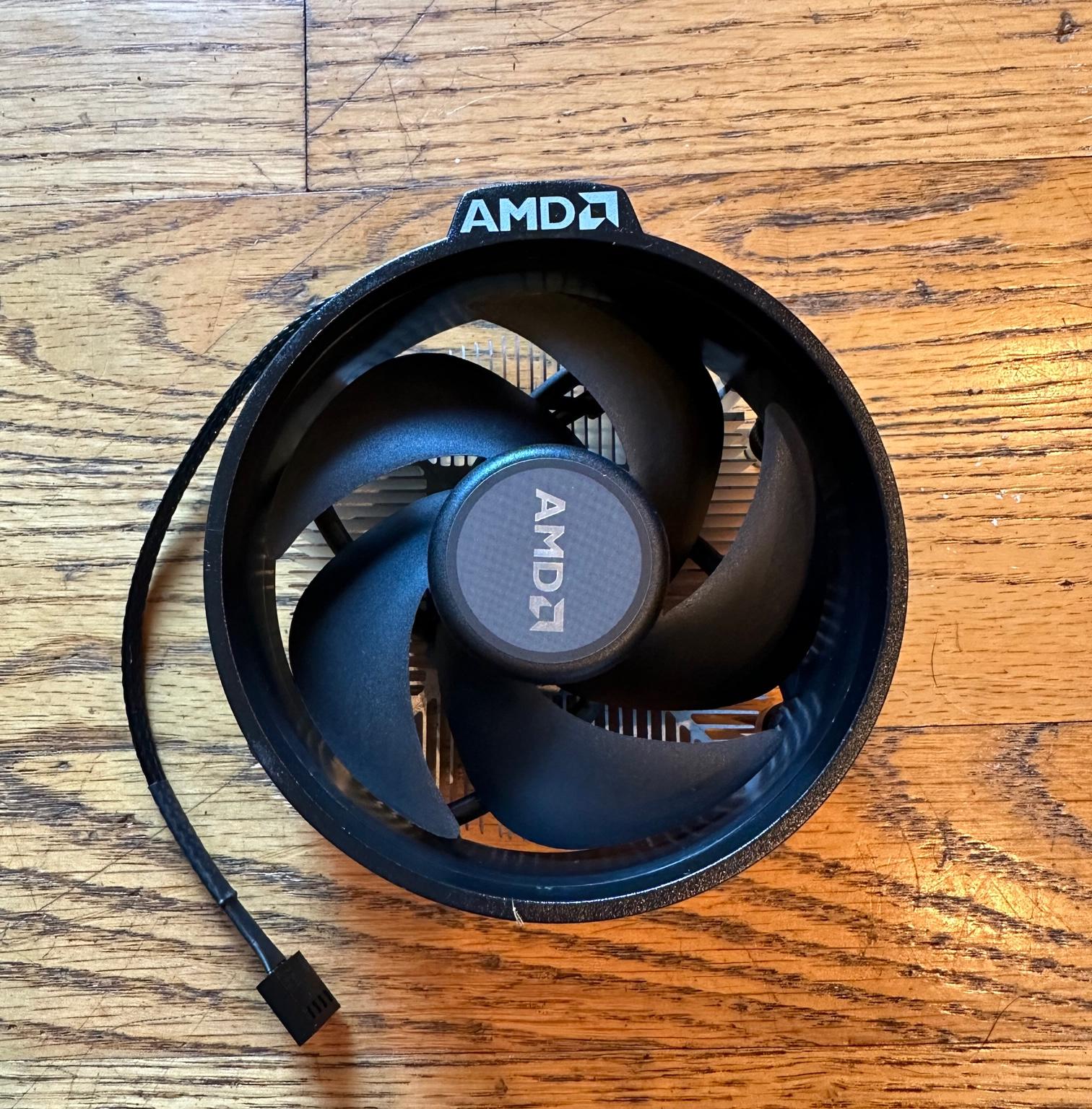 Ryzen 7 2700x w/ Wraith Stealth Cooler.