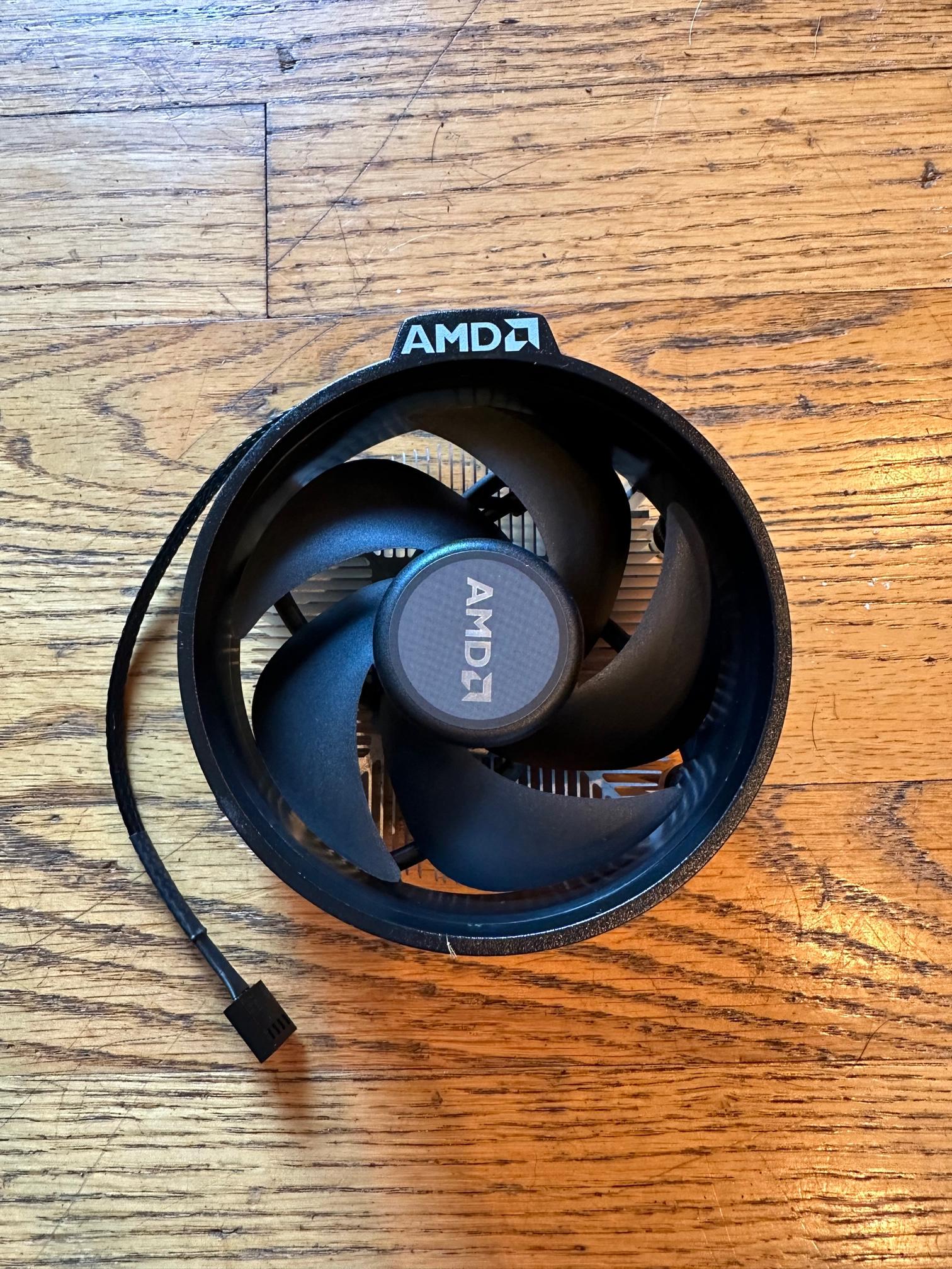 Ryzen 7 2700x w/ Wraith Stealth Cooler.