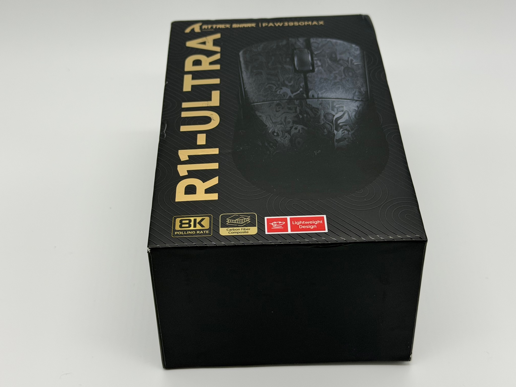 Attack Shark R11-ULTRA PAW3950MAX – Black Ink Edition – Sealed Retail Box