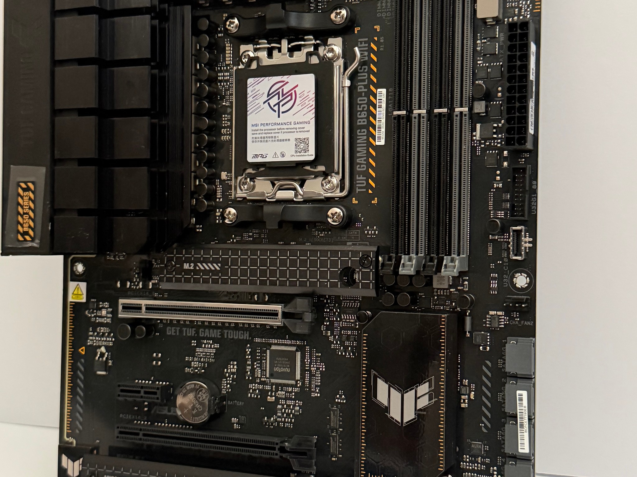 ASUS TUF Gaming B650-PLUS WiFi AMD B650 AM5 Ryzen™ Desktop 9000 8000 and 7000 ATX Motherboard