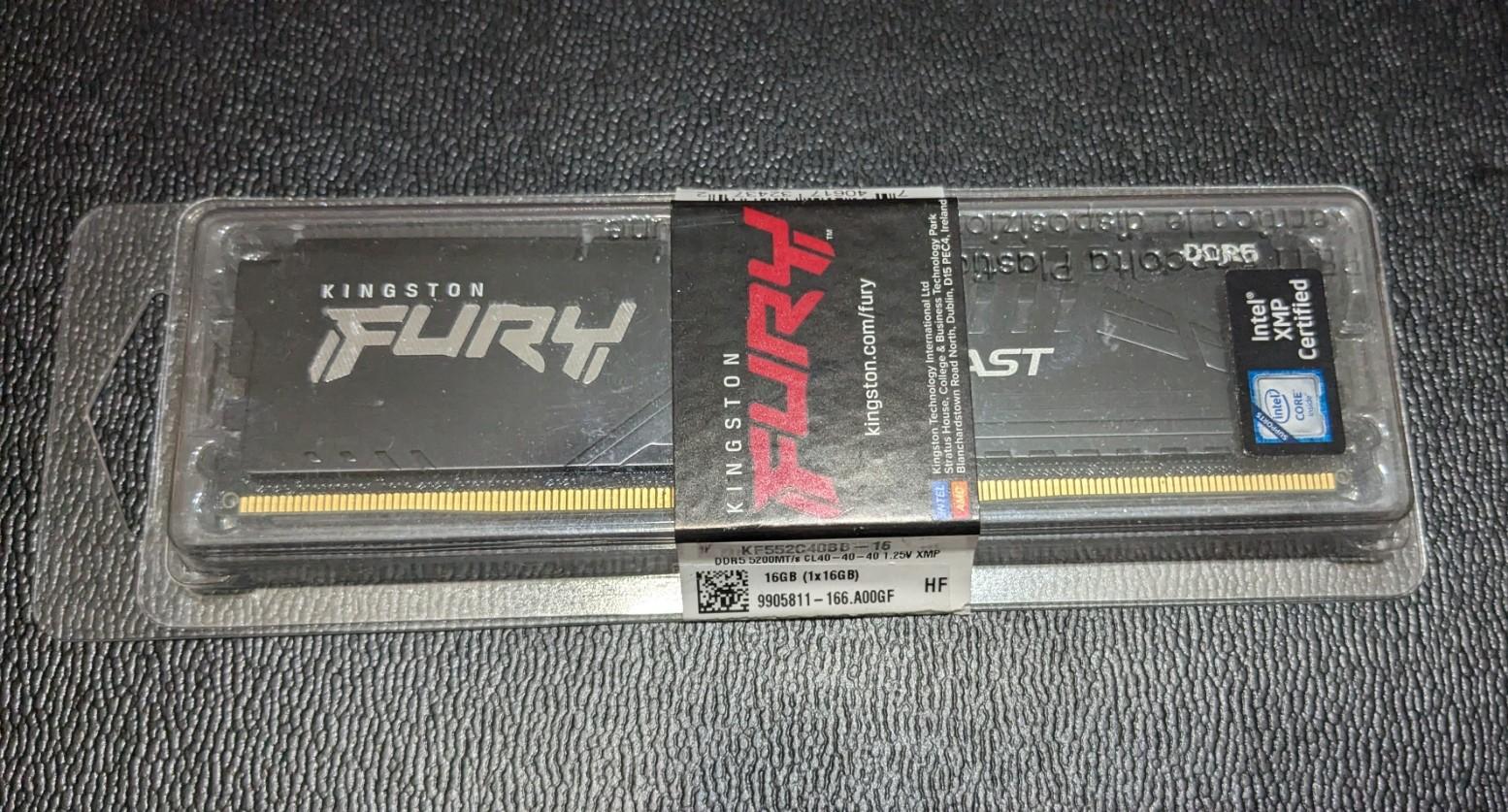 Kingston Fury 16gb DDR5 5200 CL40