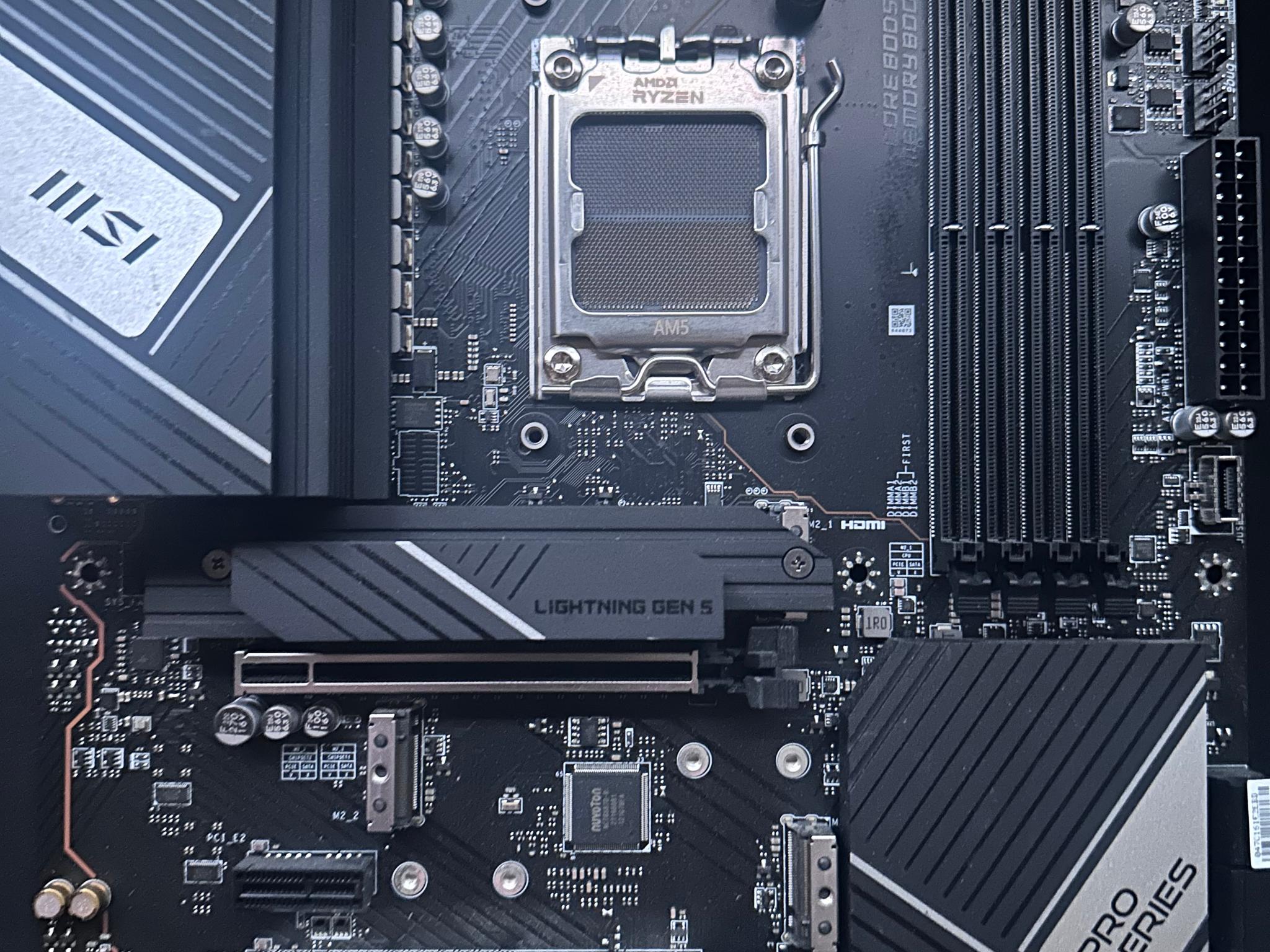 USED MSI PRO B650-P WIFI AM5 ATX Motherboard (READ)