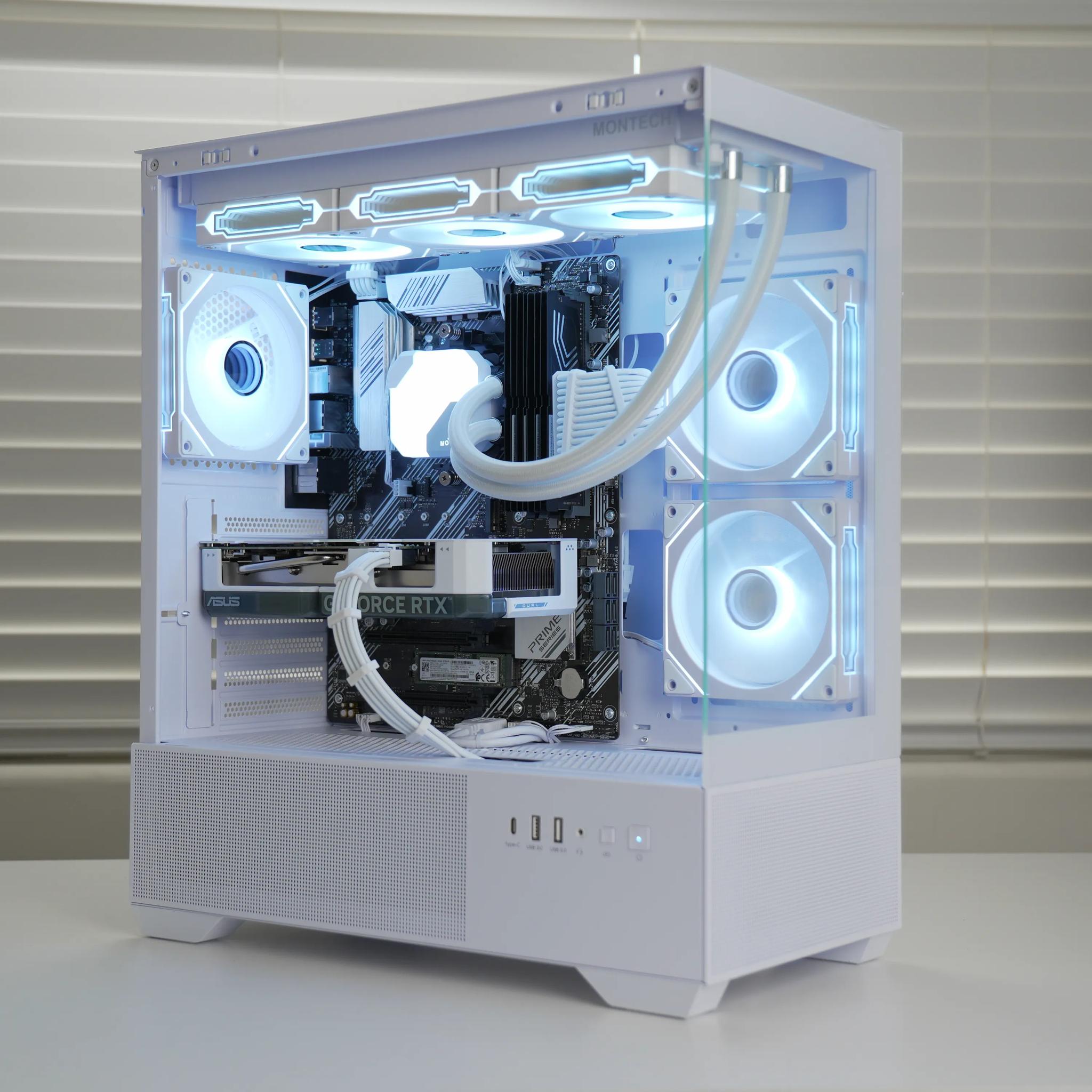 RTX 4060 | RYZEN 7 3700X | 32GB RAM | 1TB SSD | Wifi + BT | Windows 11 - Water Cooled Gaming PC