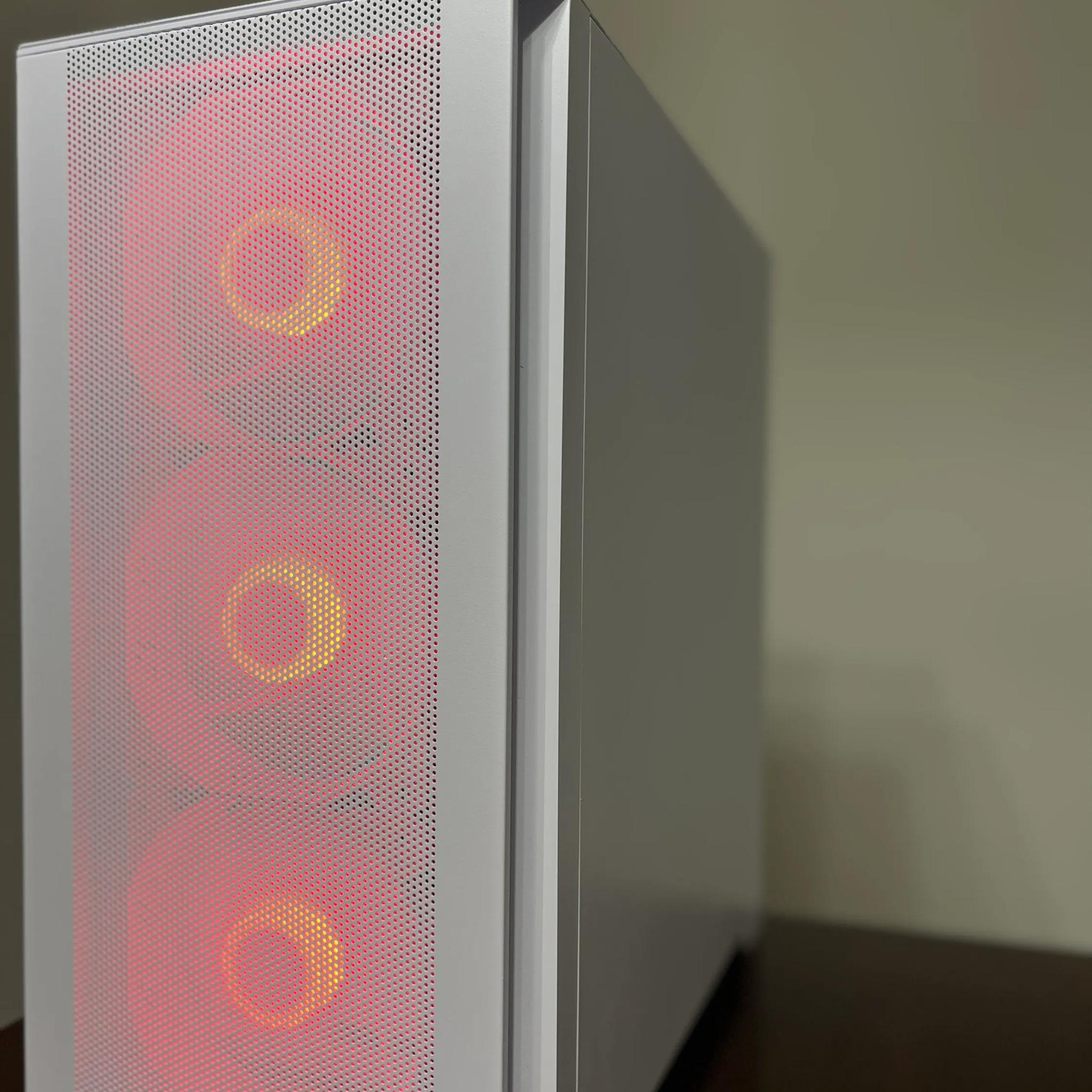 ⚪❄️ Ryzen 5 3600 | GTX 1060 6GB 🧊| 16GB Ram 🧊| 512GB Gen4 NVME ❄️Custom White PC ⚪