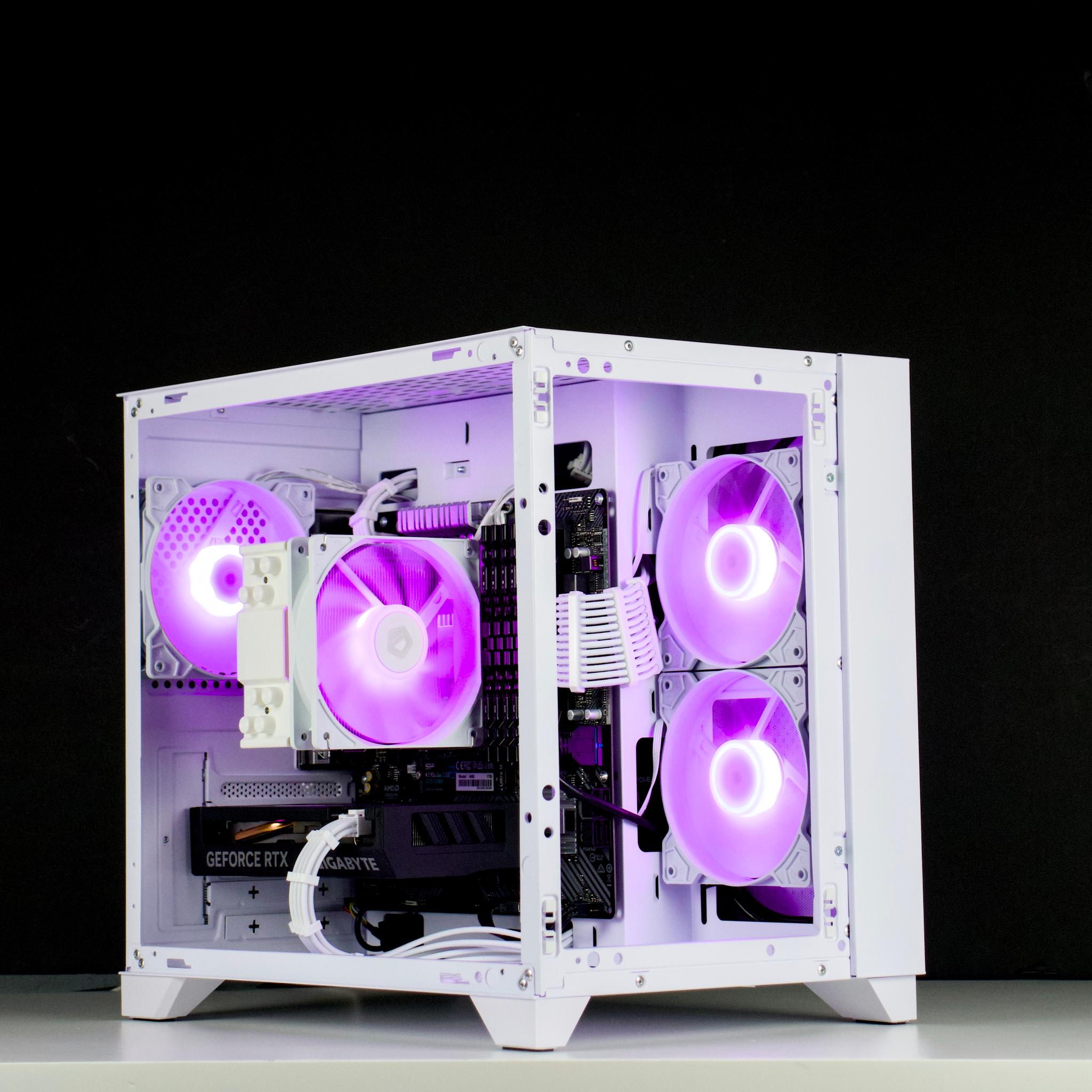 🧊❄️🧊 White Gaming PC – RTX 4060 , Ryzen 5 3600, 32GB RAM, 1TB SSD - WiFi, BlueTooth 🧊❄️🧊