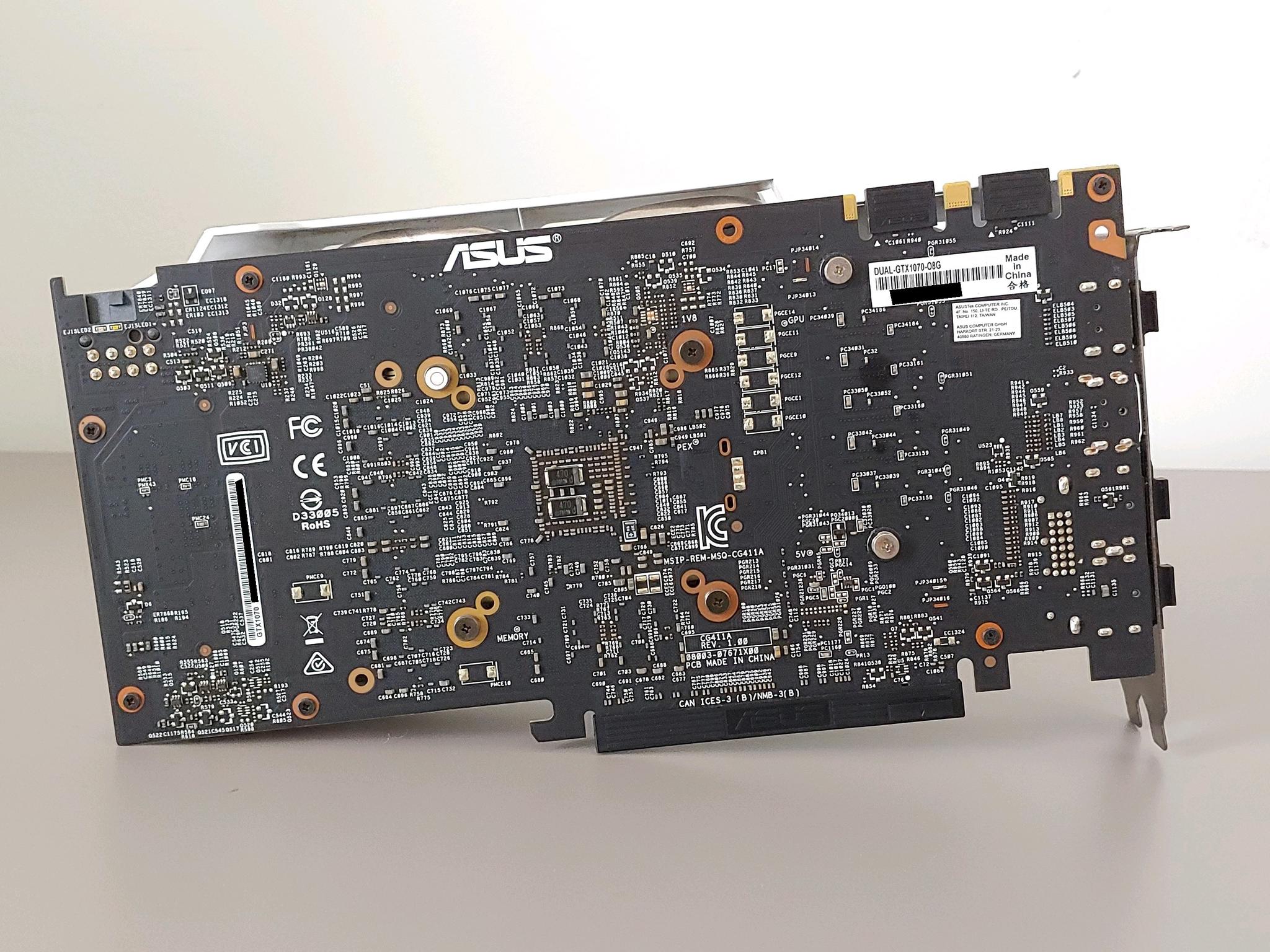 ASUS Dual GeForce GTX 1070 8GB GDDR5 White Edition | Tested, Original Box, Clean!