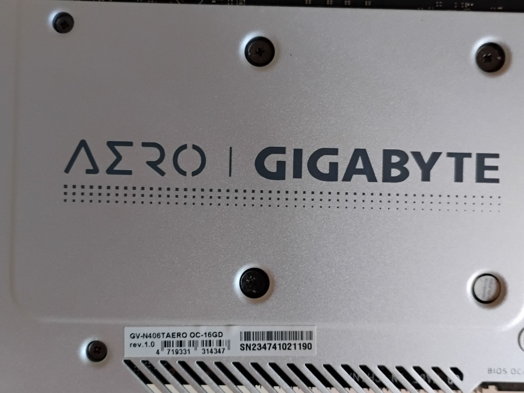 RTX 4060Ti 16gb Gigabyte Aero