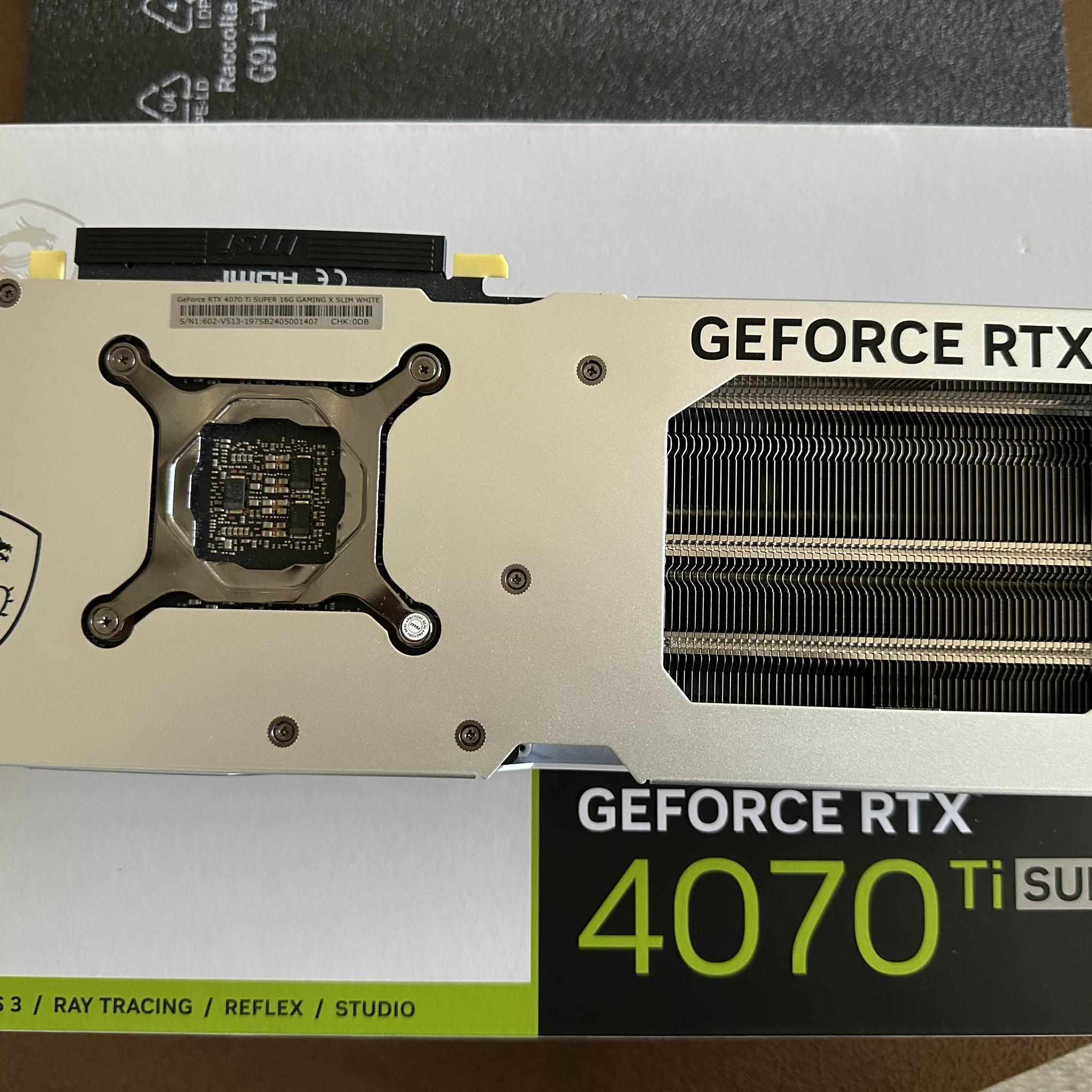 MSI RTX 4070 Ti Super Gaming X Slim White