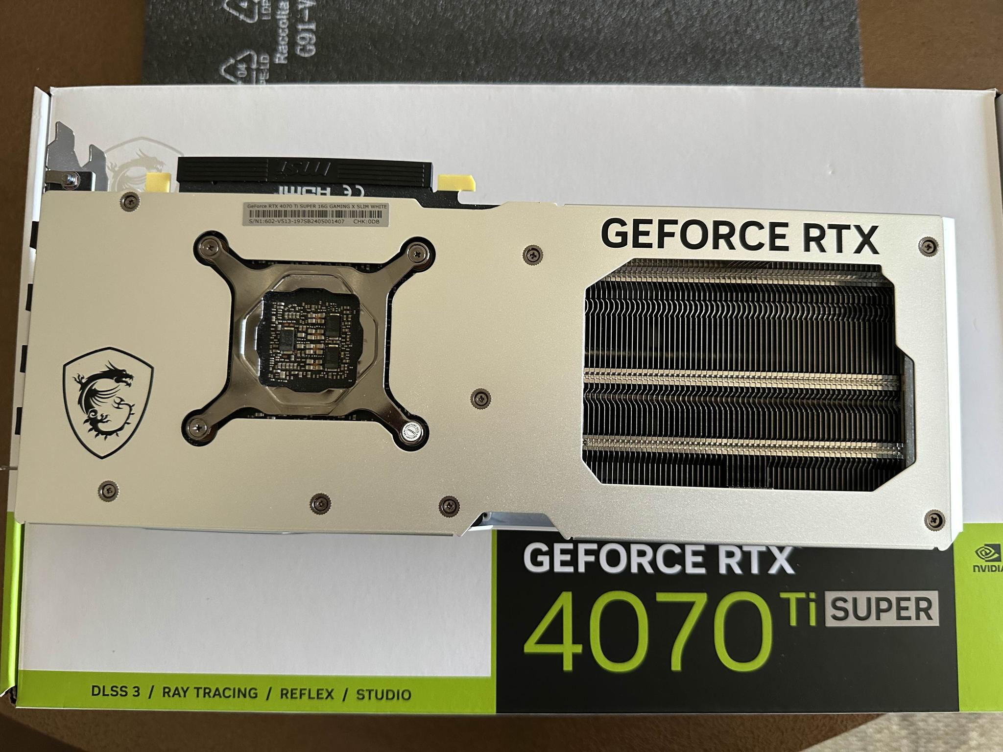 MSI RTX 4070 Ti Super Gaming X Slim White