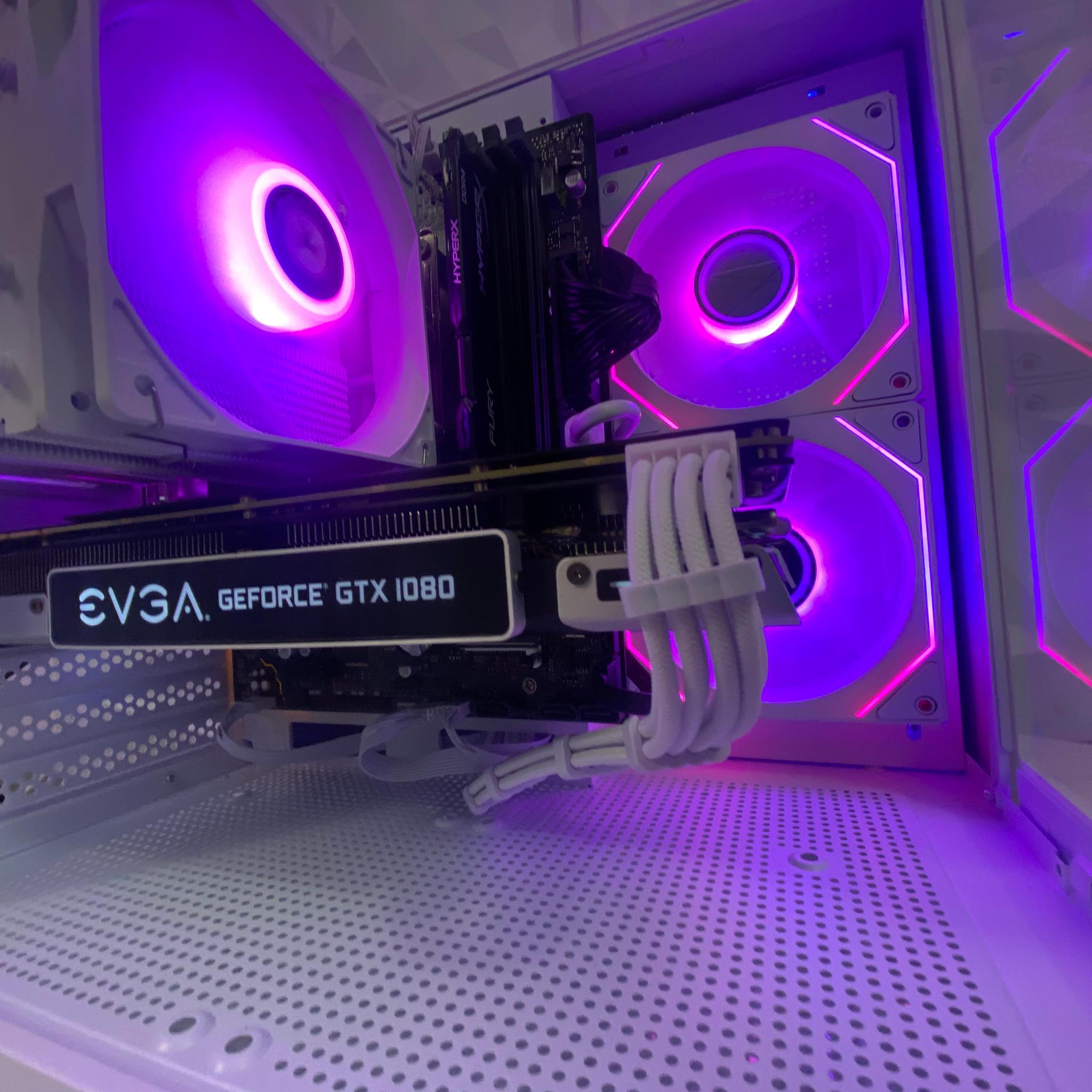 🎅🎅 White Elite Build – intel i5 9500 + GTX 1080 8GB | 1080P/1440P High FPS Ready