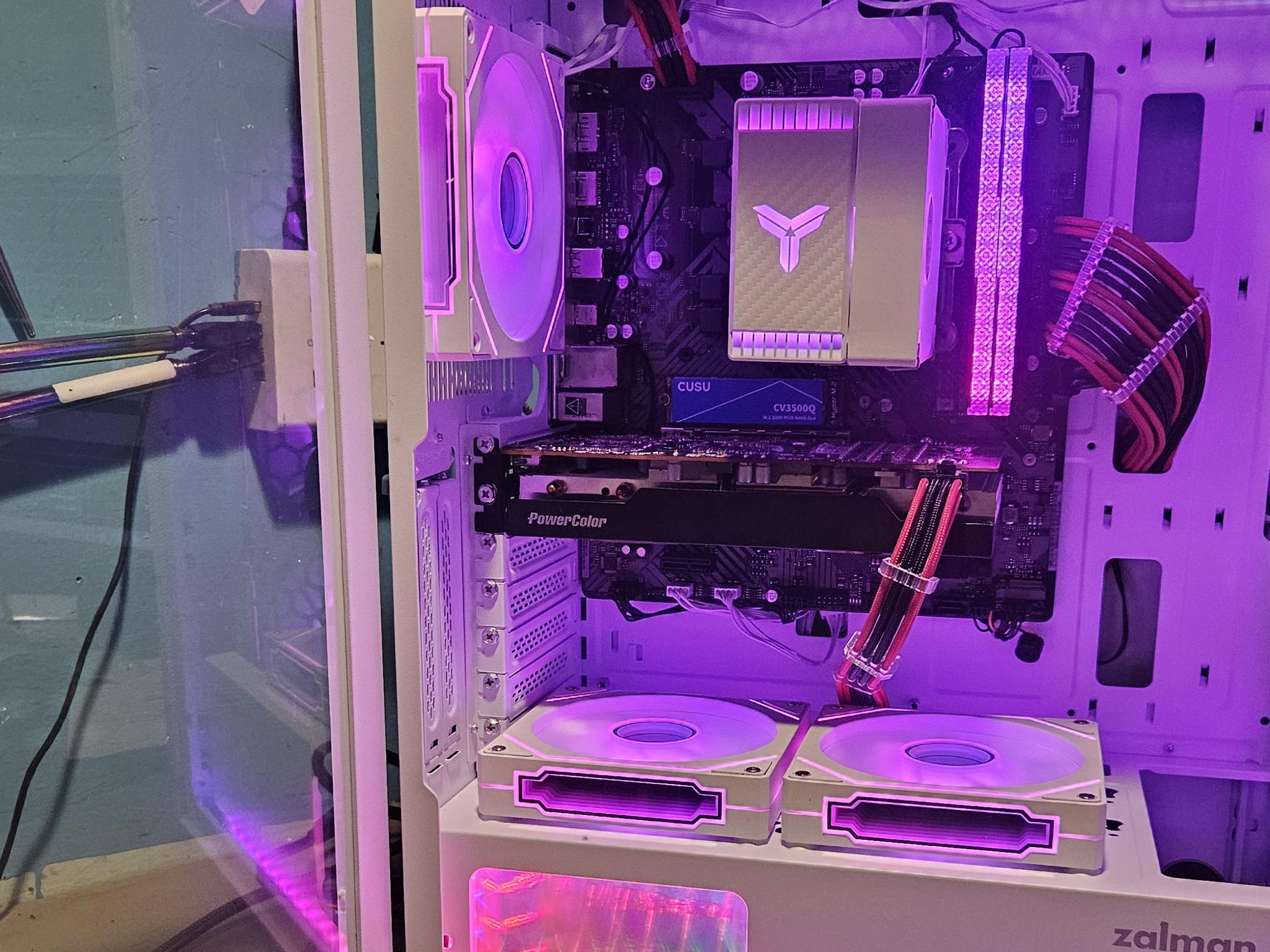 Fresh build Zalman i4 TG with Ryzen 5 8500G/RX 6600XT/32gigs ram/1Tb NVME