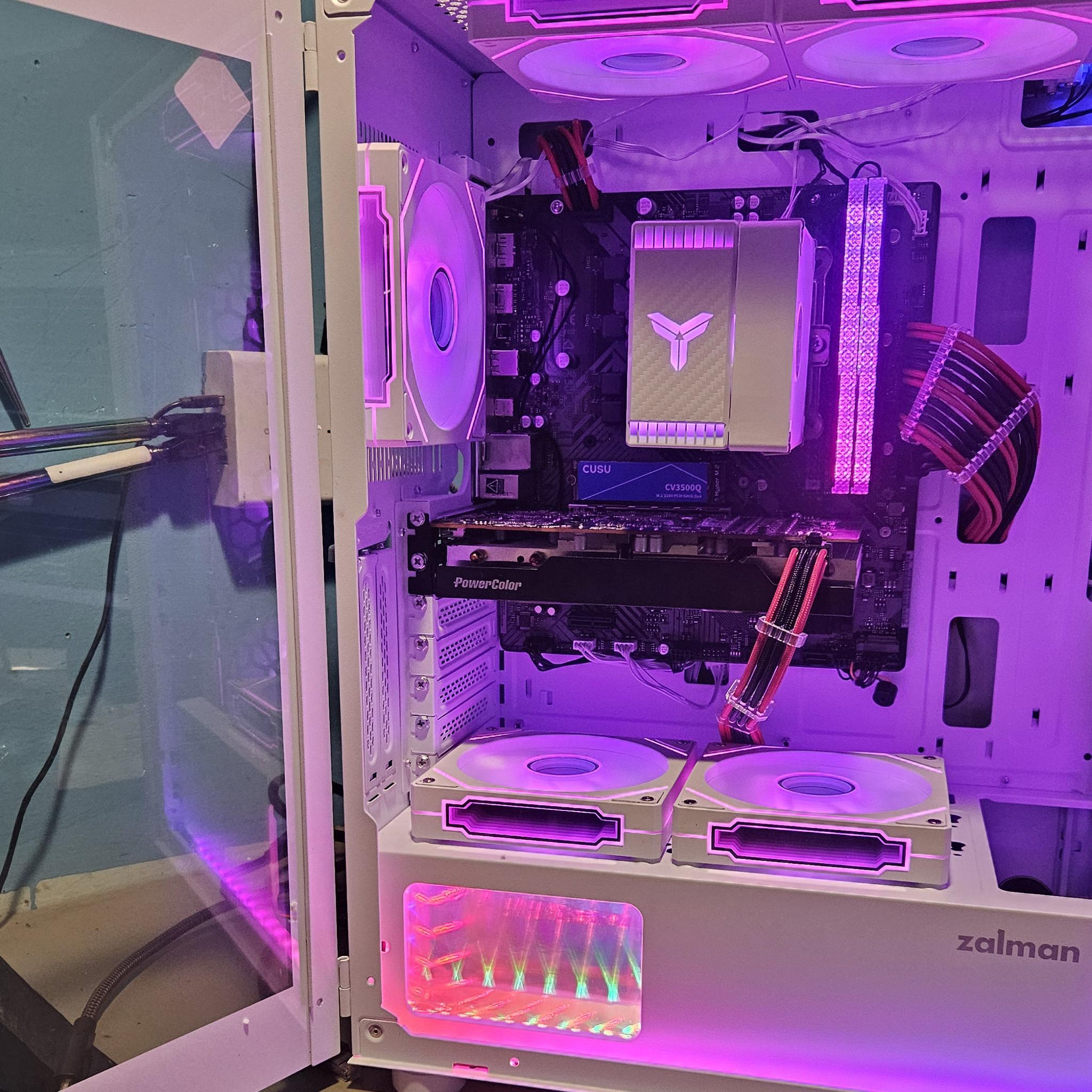 Fresh build Zalman i4 TG with Ryzen 5 8500G/RX 6600XT/32gigs ram/1Tb NVME