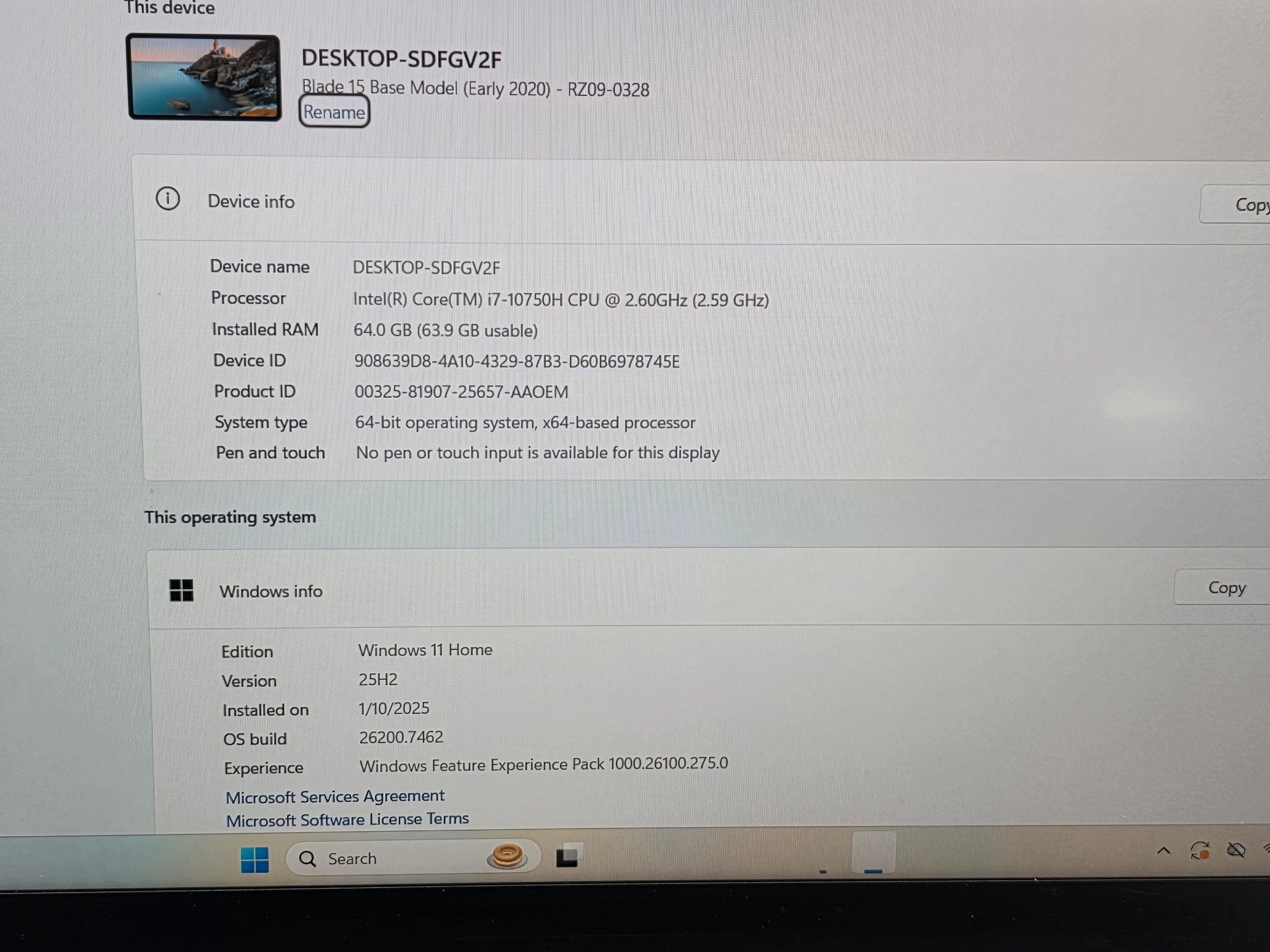 Razer Blade 15 Base Model (Early 2020) RZ09-0328 15.6-inch gaming laptop