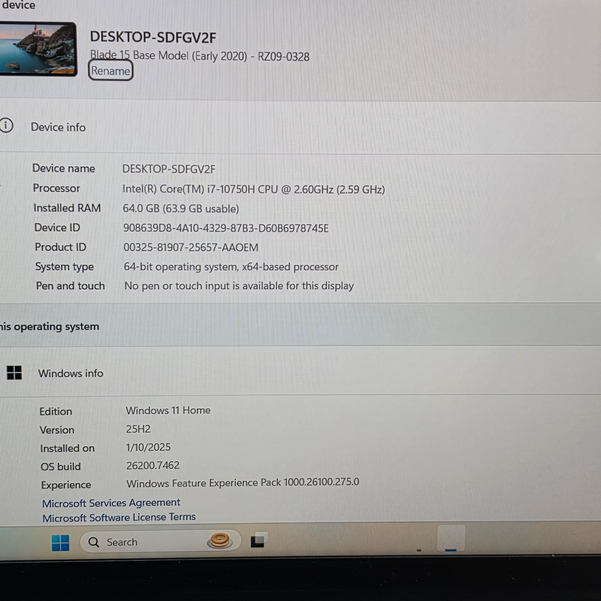Razer Blade 15 Base Model (Early 2020) RZ09-0328 15.6-inch gaming laptop
