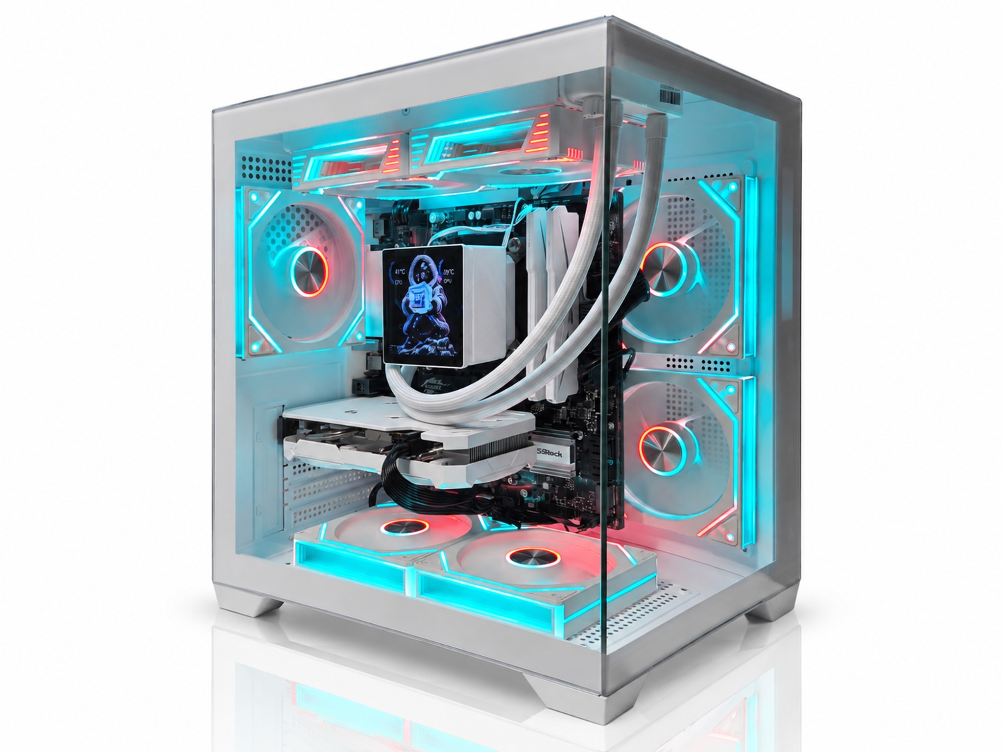 CUBEX RTX 4060 Gaming PC | Ryzen 5 5600X | 16GB RAM | 1TB NVMe |4" LCD AIO
