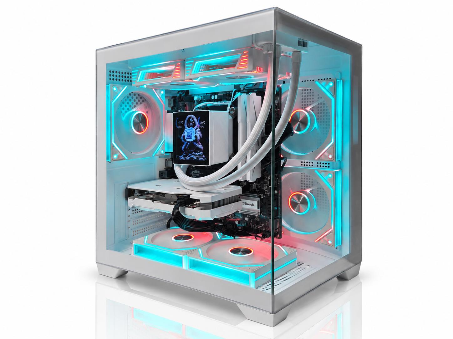 CUBEX RTX 4060 Gaming PC | Ryzen 5 5600X | 16GB RAM | 1TB NVMe |4" LCD AIO