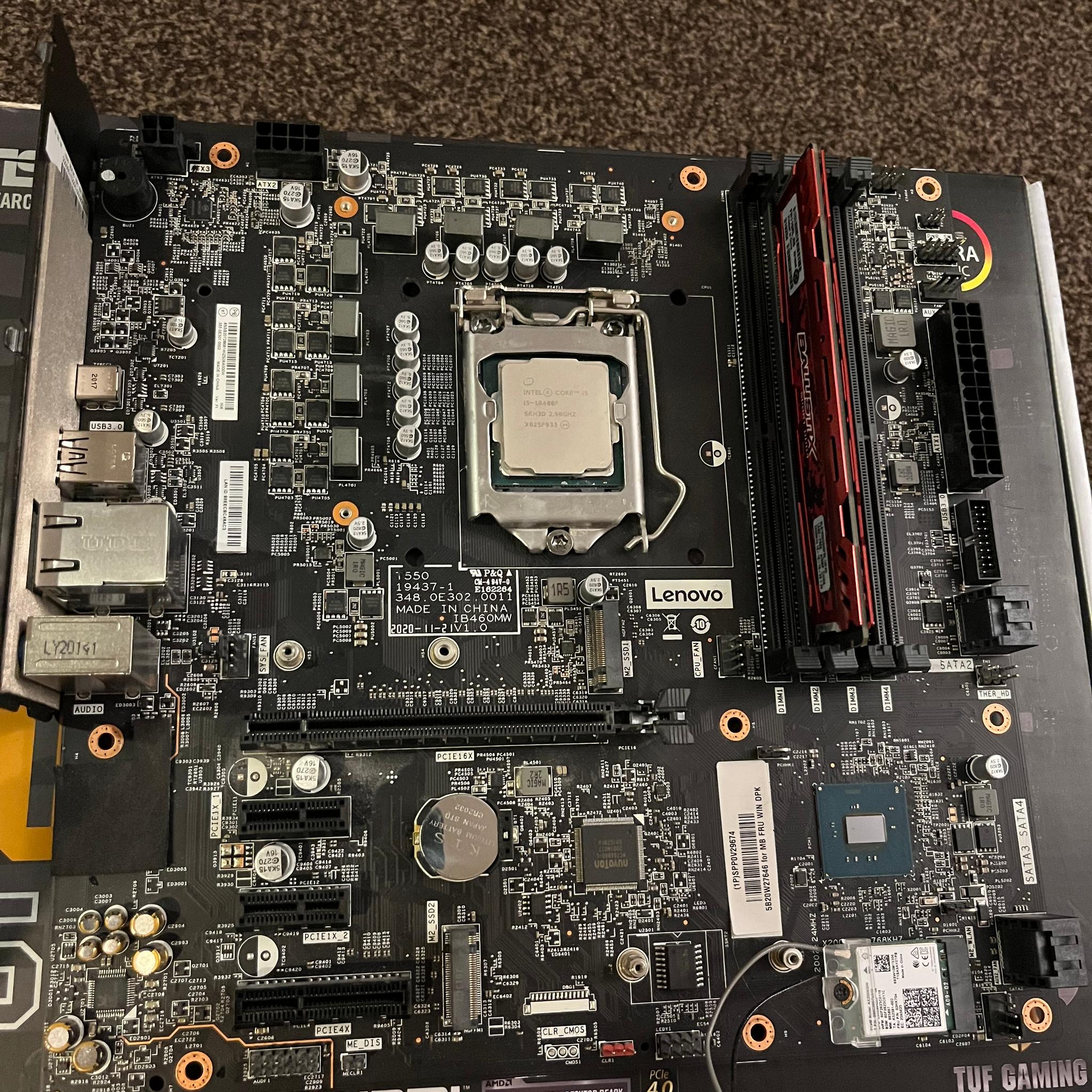 i5-10400F + Lenovo B460 Motherboard + 16GB DDR4 RAM Bundle (Tested)