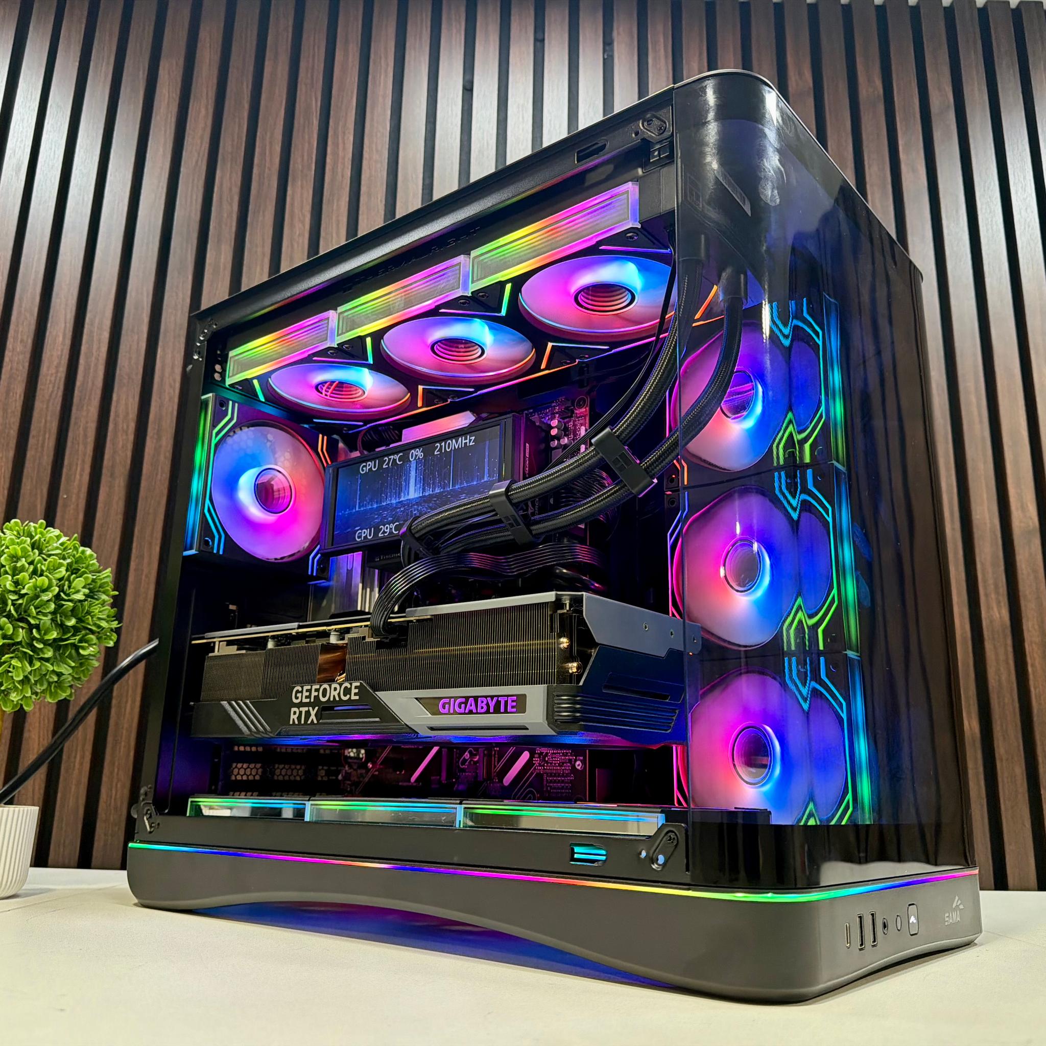 RTX 4080 | Ryzen 9800X3D | 32GB DDR5 | 2TB M.2 | 1000 Watt Gold PSU | LCD AIO