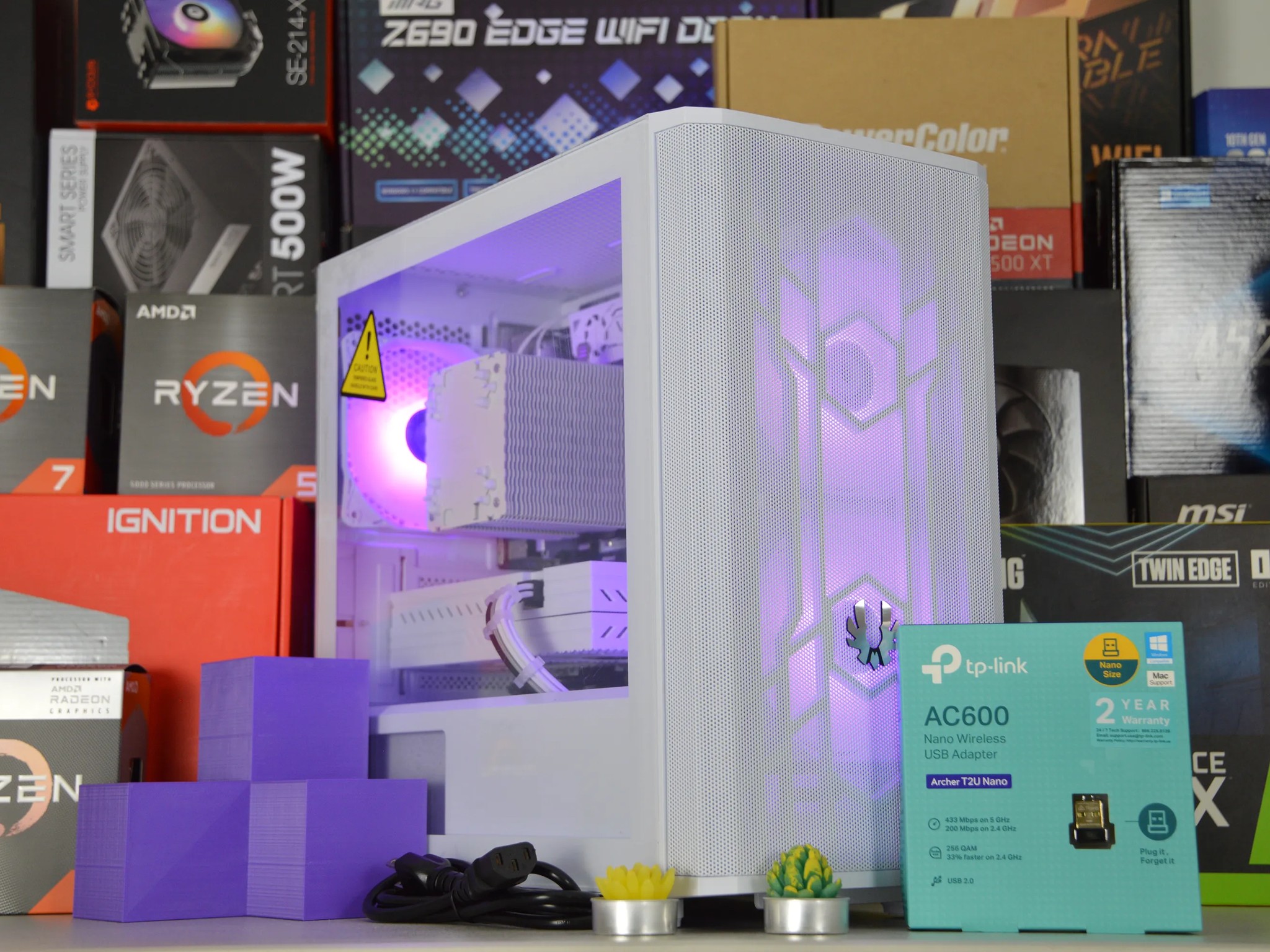 🟣❄️| RX 580 8GB | INTEL XEON E5 2670 V3 | 32GB DDR4 RAM | 1TB NVME SSD | Royal Blizzard |
