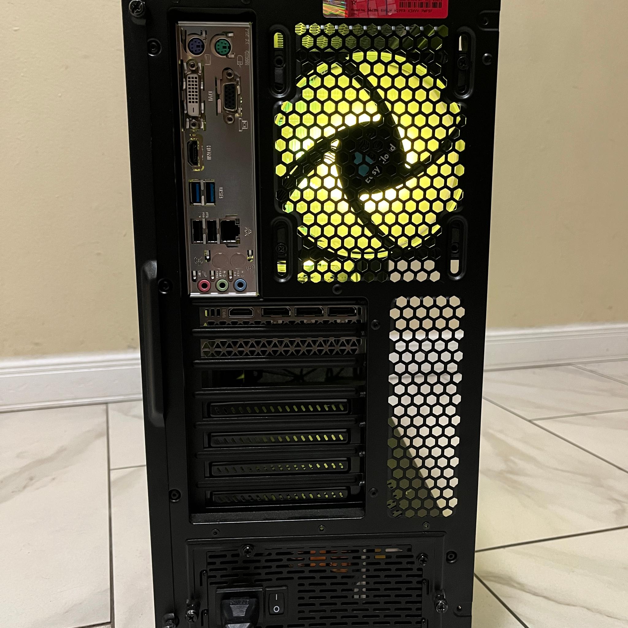 🟠🔥RTX 3070, Intel i5-9400, 16GB RAM, 500GB SSD, High Performance RGB Gaming PC w/ Wi-Fi & Remote 🖥️🔵