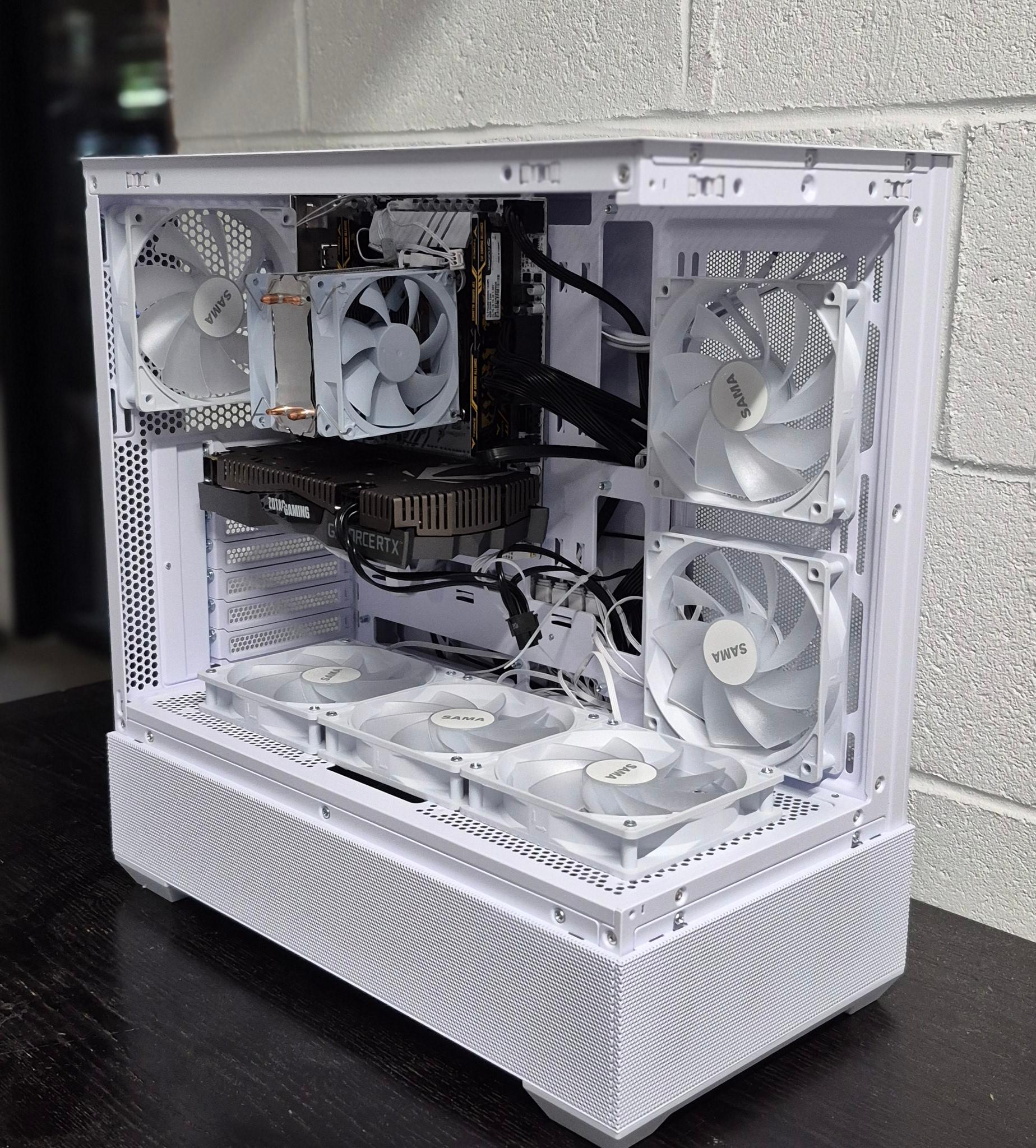All-White Custom RTX Gaming PC RTX 2060|12-Core Intel|16GB DDR4|500GB M.2