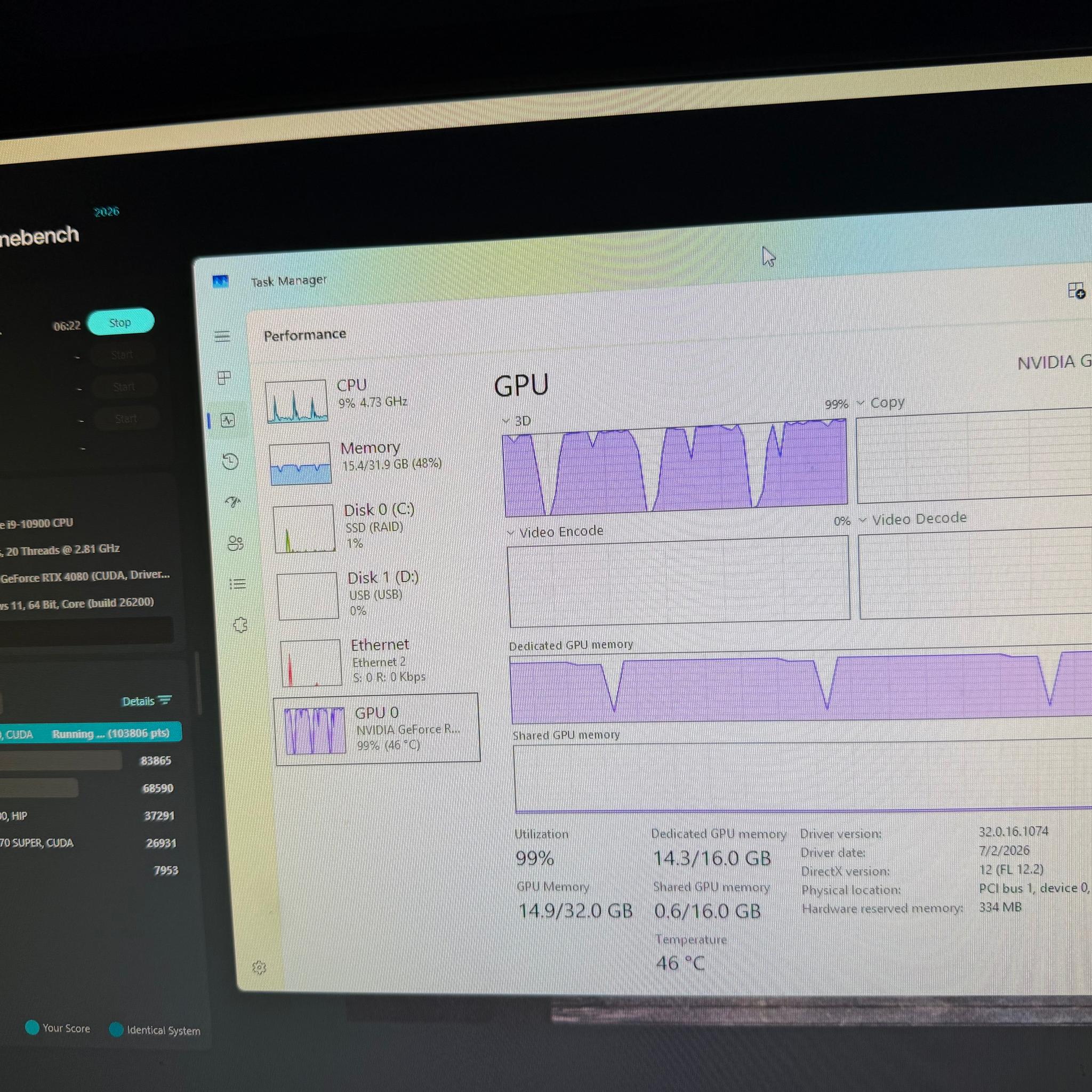 Gaming PC | RTX 4080 | i9-10900 | 32GB DDR4 | 4TB SSD | WIFI & BT | WINDOWS 11