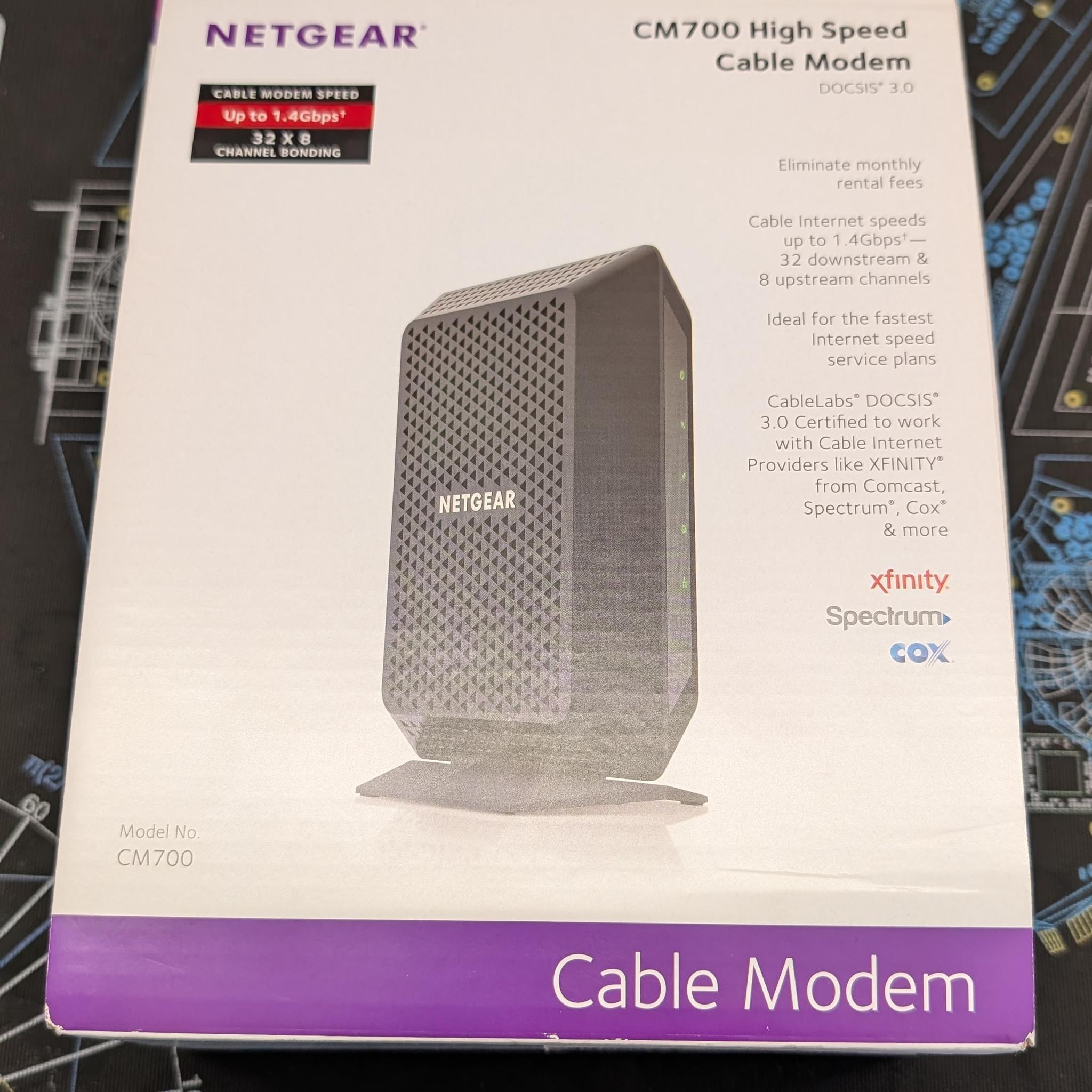 Netgear CM700 DOCSIS 3.0 High Speed Cable Modem