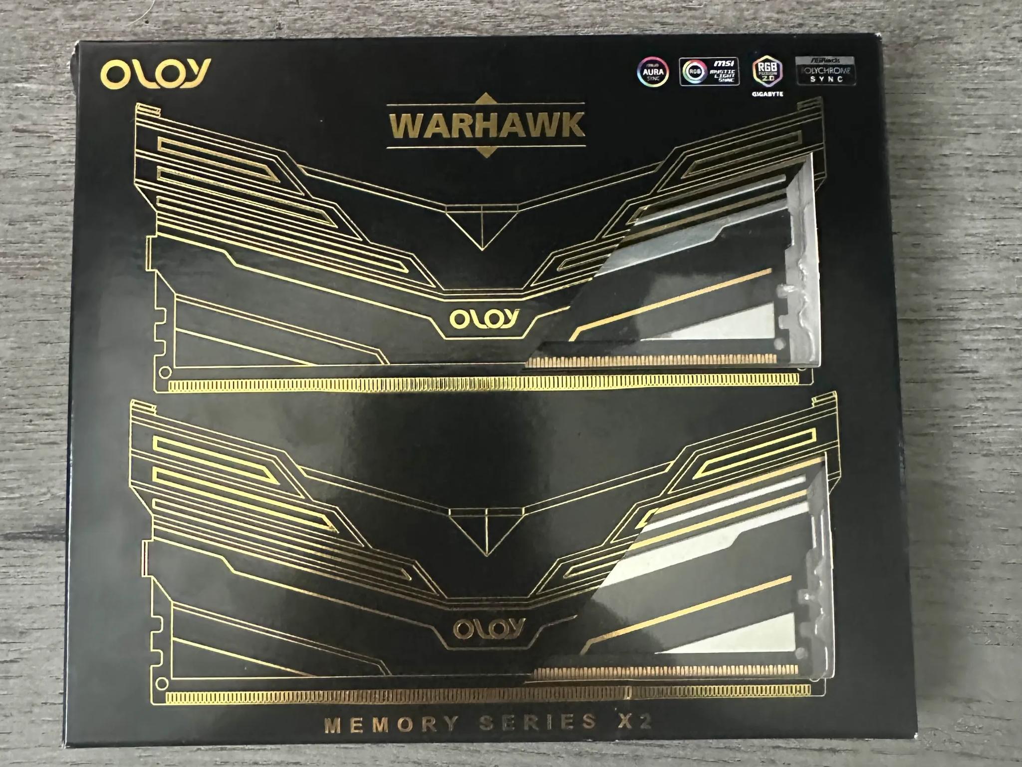 OLOY warhawk 2x8 3200mhz CL16 RAM OPEN BOX