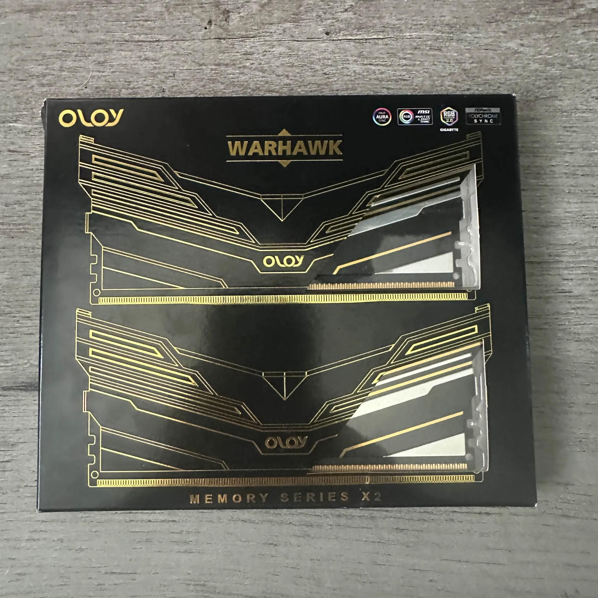 OLOY warhawk 2x8 3200mhz CL16 RAM OPEN BOX
