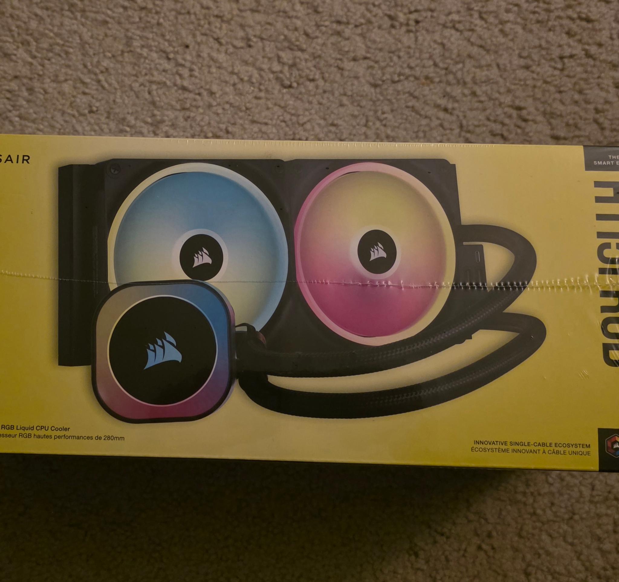 CORSAIR iCUE Link H115i 280mm AIO RGB Liquid CPU Cooler Black Brand New In Box Sealed