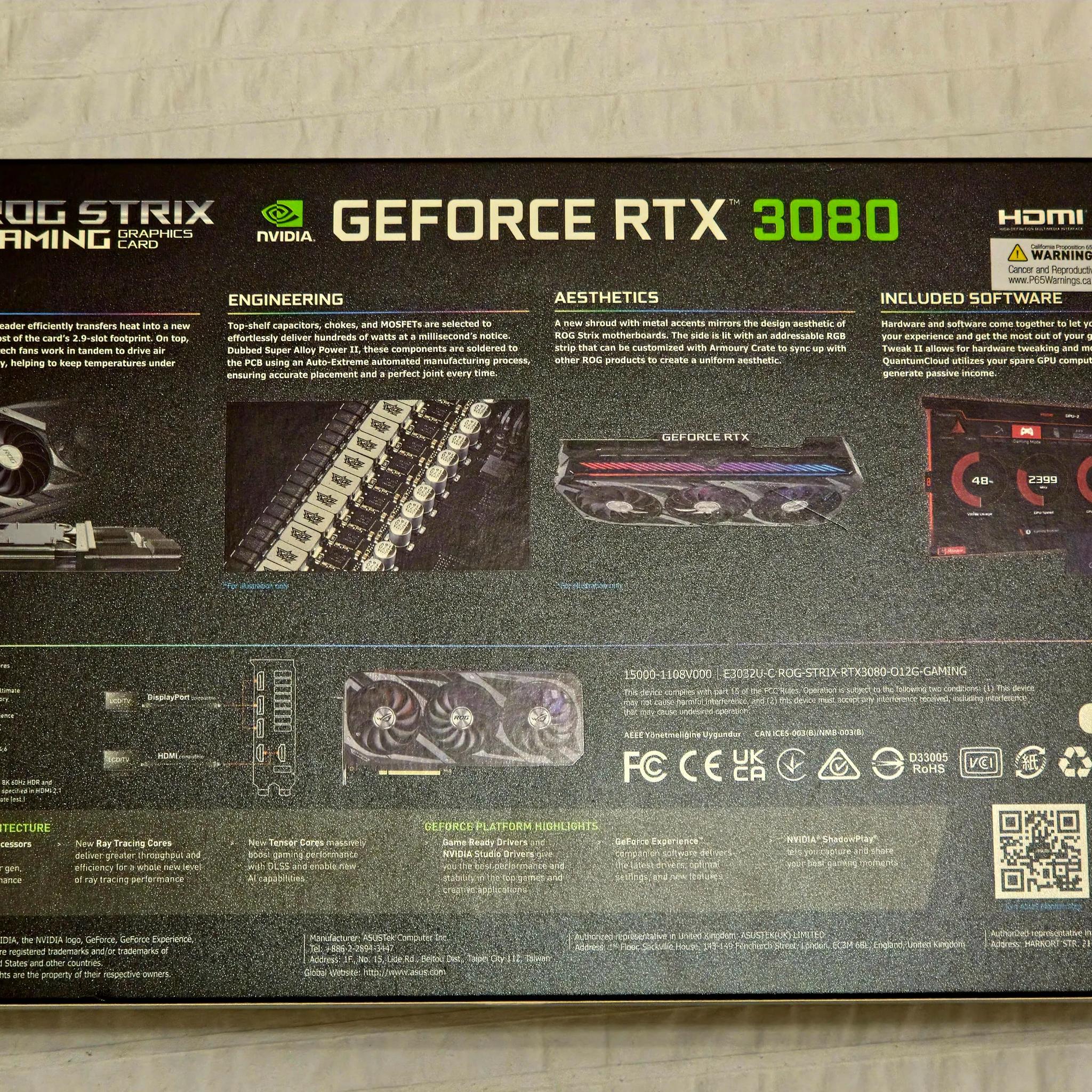 RTX 3080 ASUS ROG STRIX OC 12GB