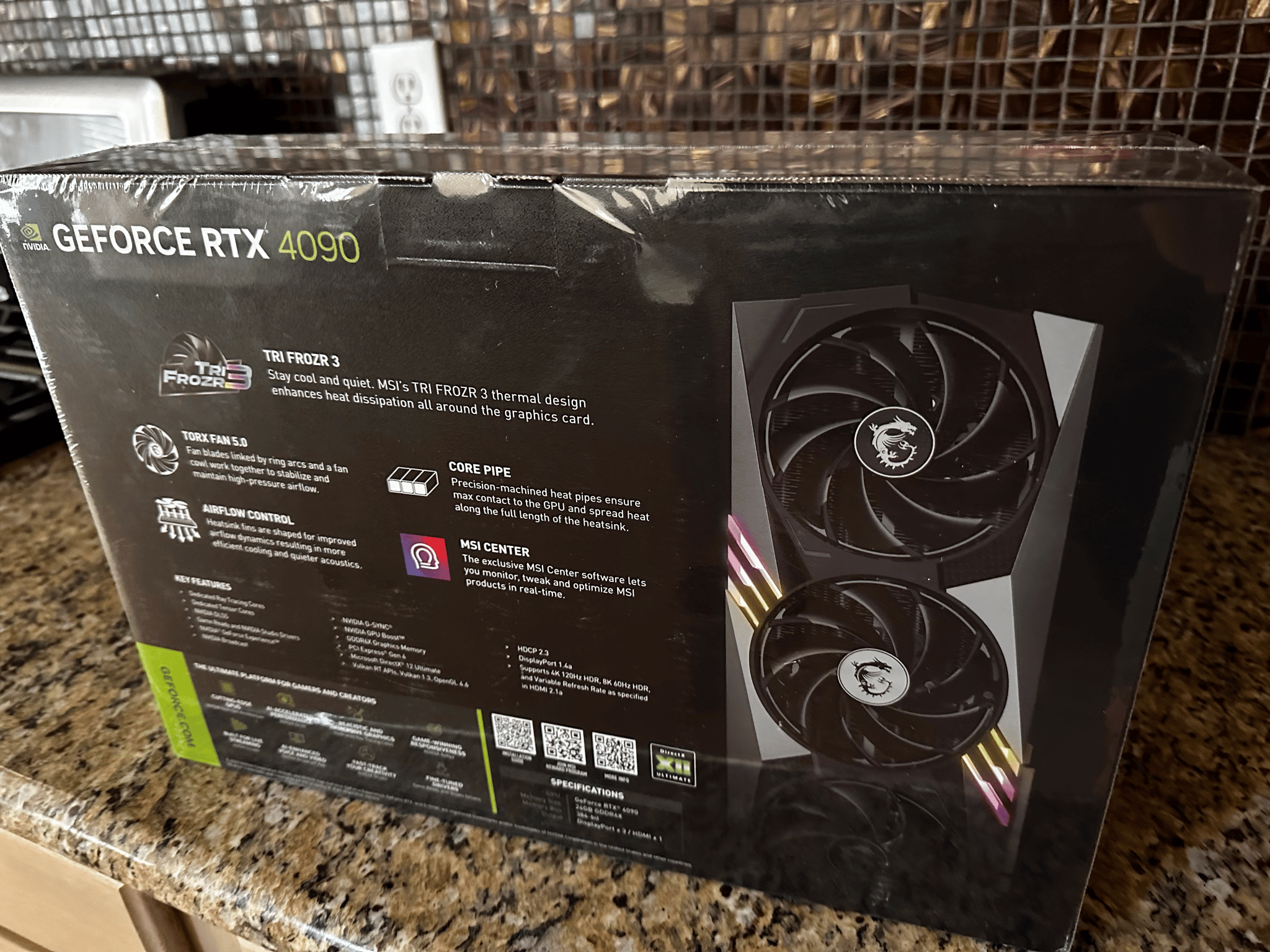 Sealed MSI GeForce RTX 4090 GAMING TRIO 24GB Graphics Card