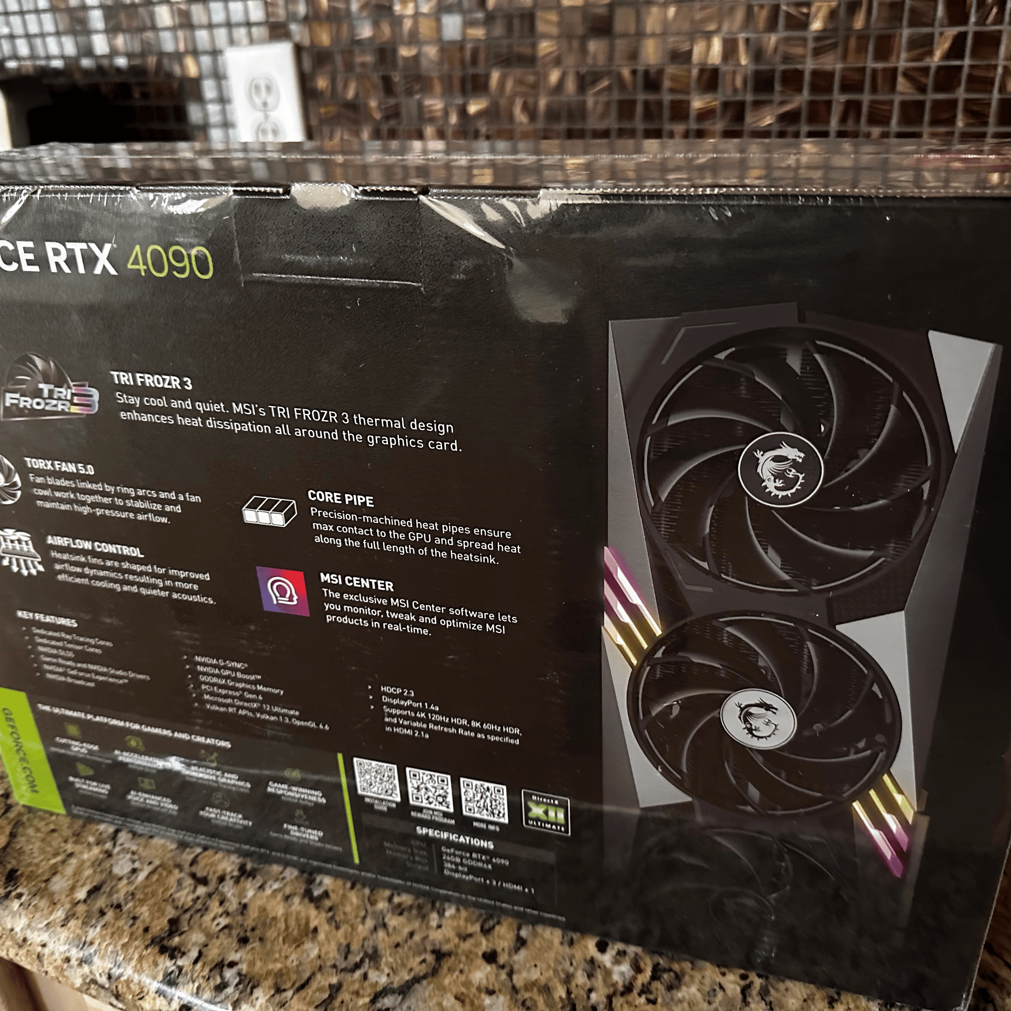 Sealed MSI GeForce RTX 4090 GAMING TRIO 24GB Graphics Card