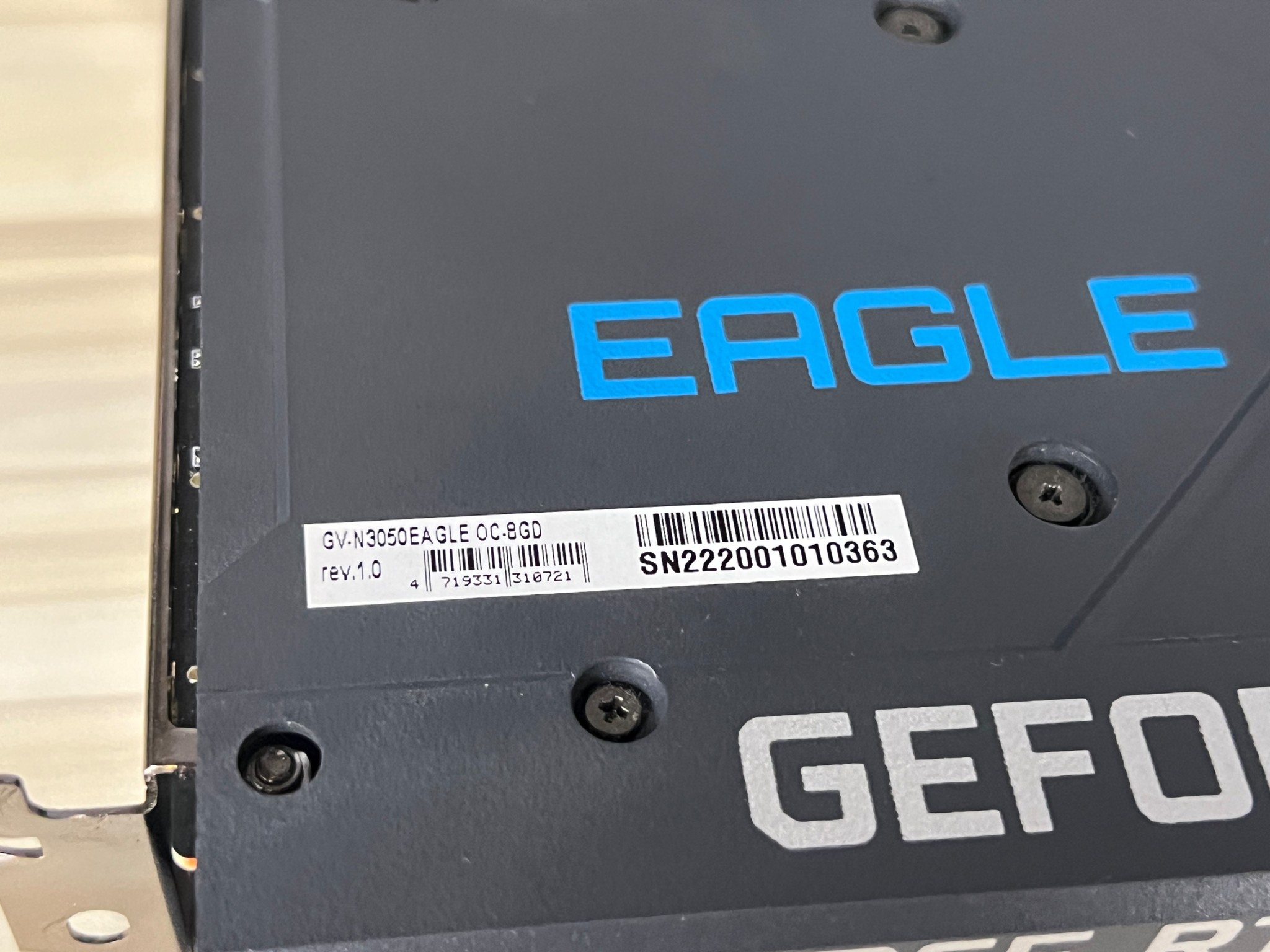 Gigabyte Eagle RTX 3050 OC 8gb
