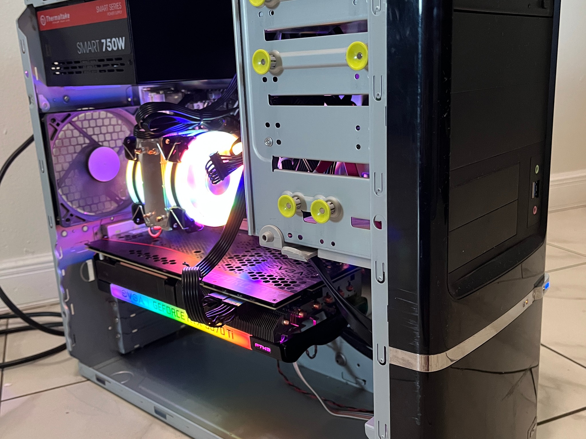 NVIDIA RTX 3070 Ti, Intel Core i7-10700, 16GB RAM, 1TB SSD -High FPS Sleeper Gaming PC w/ Wi-Fi & BT