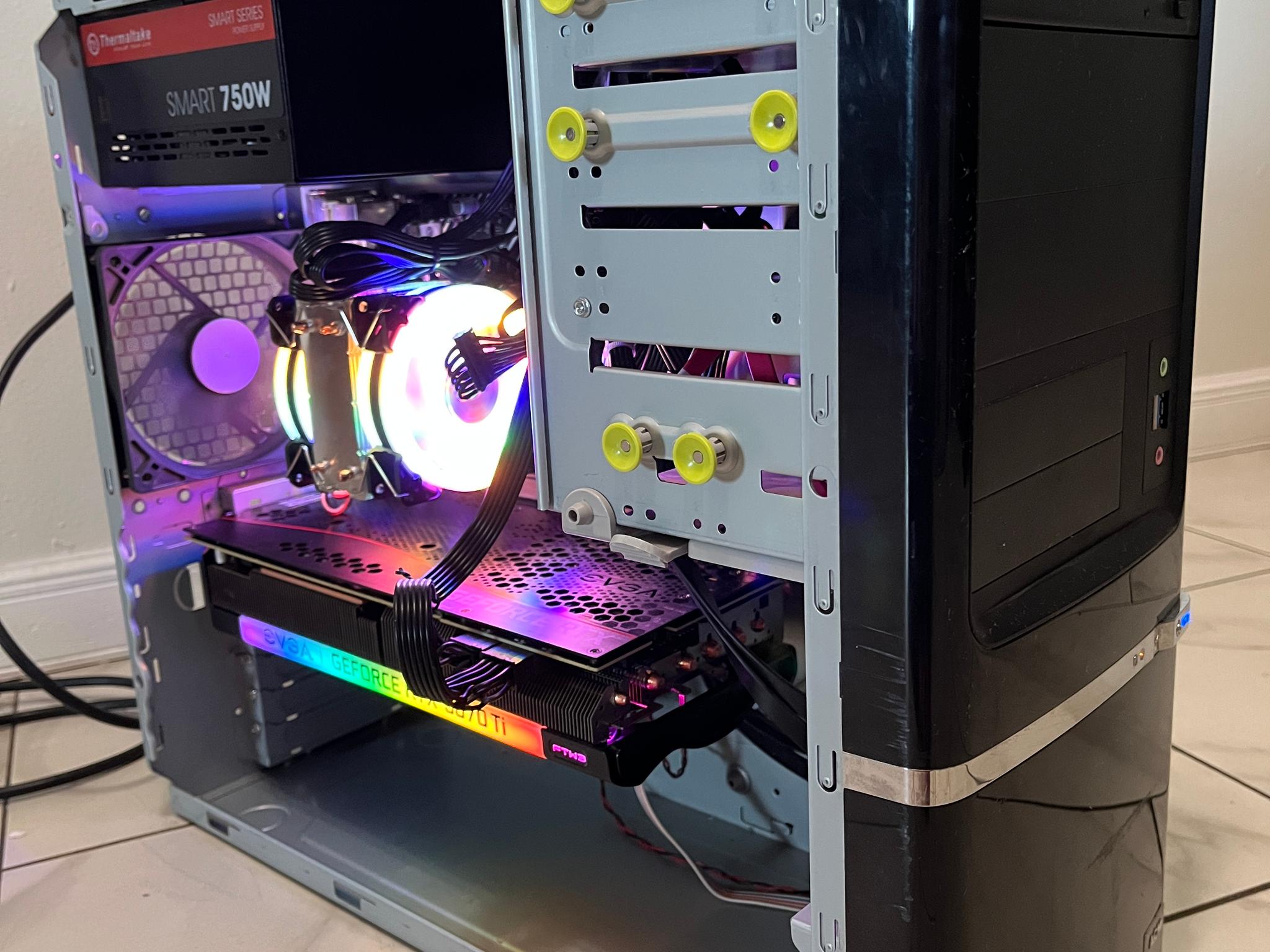 NVIDIA RTX 3070 Ti, Intel Core i7-10700, 16GB RAM, 1TB SSD -High FPS Sleeper Gaming PC w/ Wi-Fi & BT
