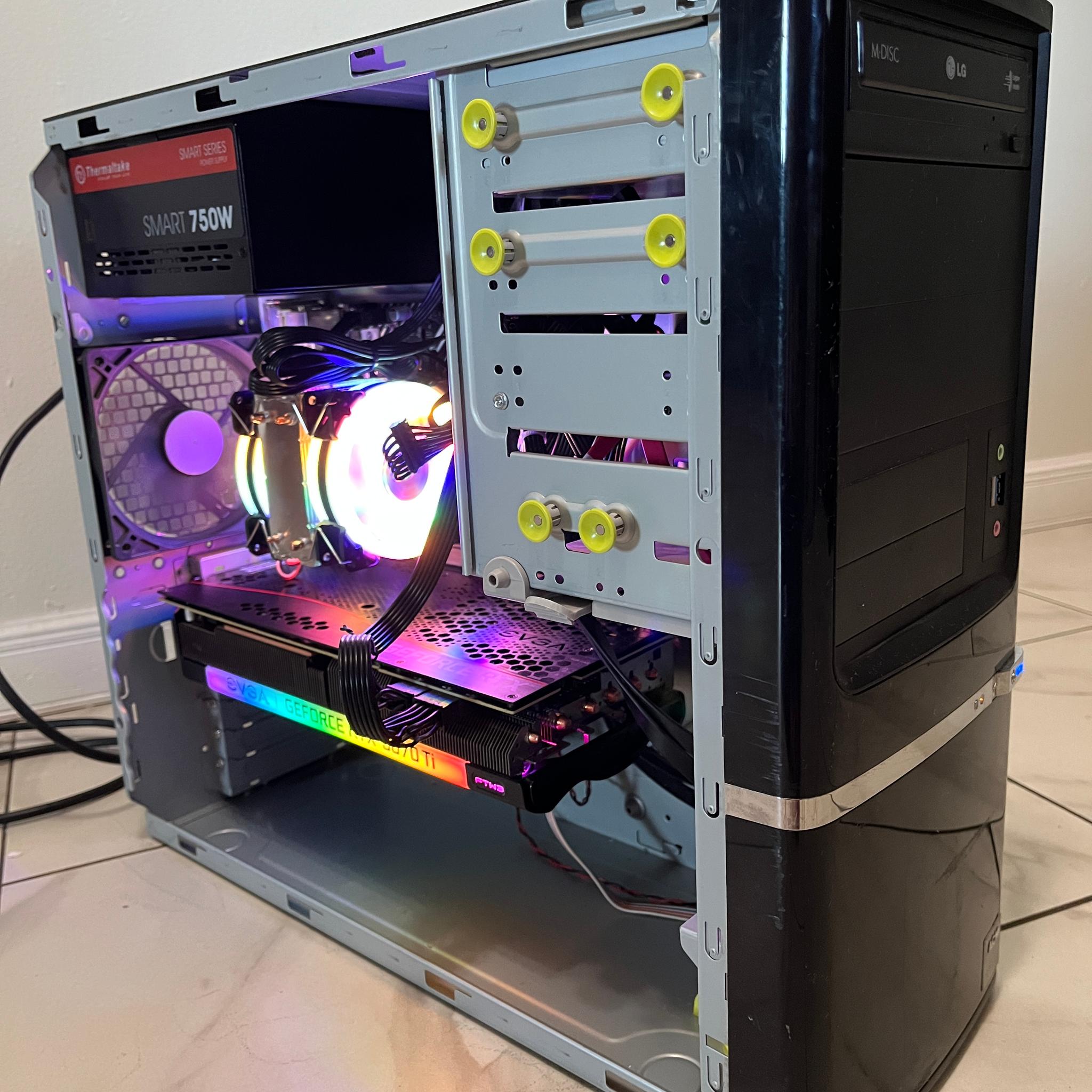 NVIDIA RTX 3070 Ti, Intel Core i7-10700, 16GB RAM, 1TB SSD -High FPS Sleeper Gaming PC w/ Wi-Fi & BT