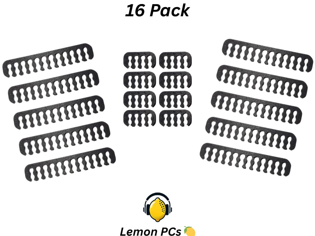 🔥 16 Pack Black Cable Combs 🔥 3D Printed | High Quality PLA+ Plastic