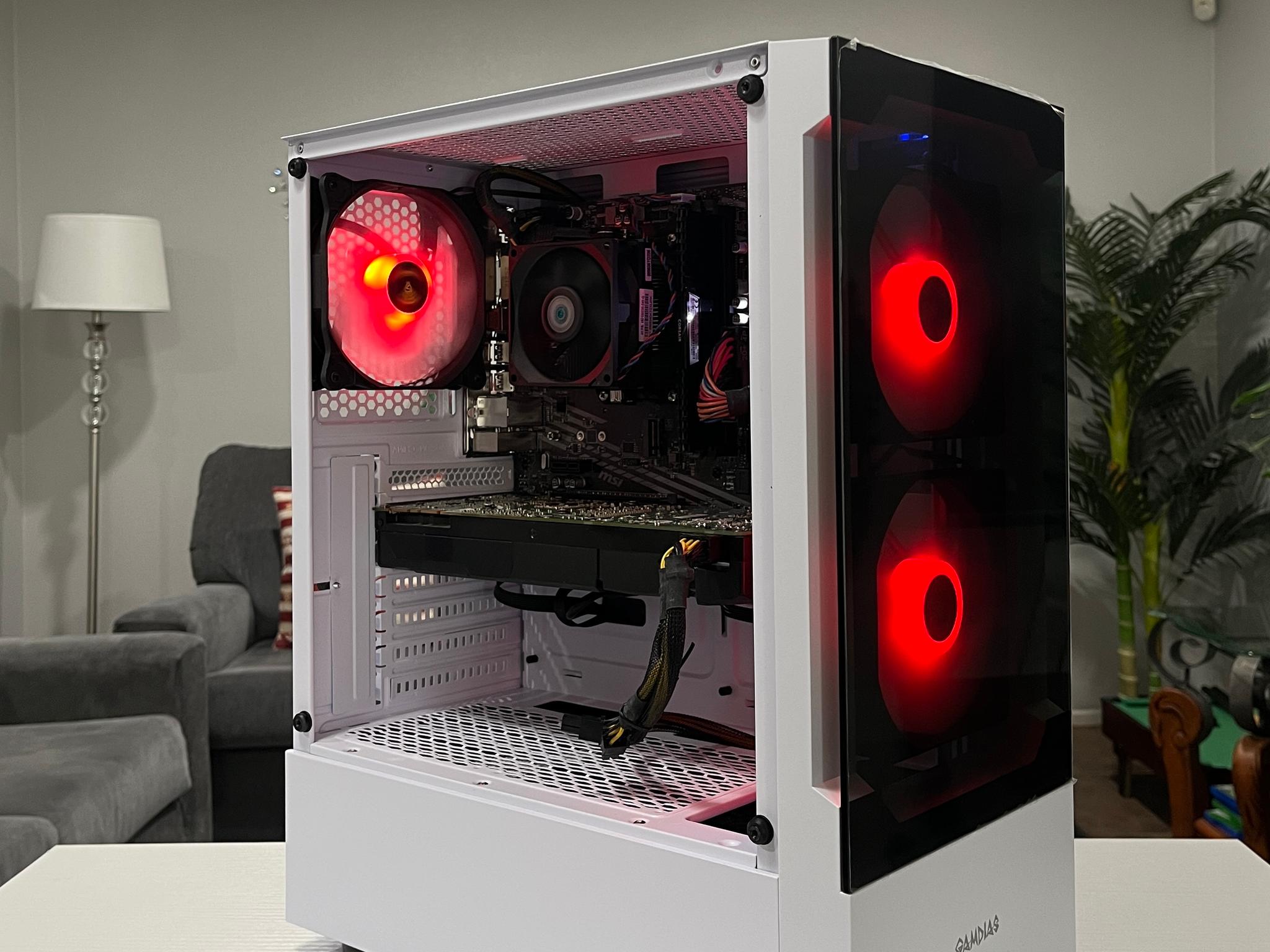 GTX 1080 8GB, Ryzen 5 2600X, 8GB RAM | White RGB Gaming Computer/PC