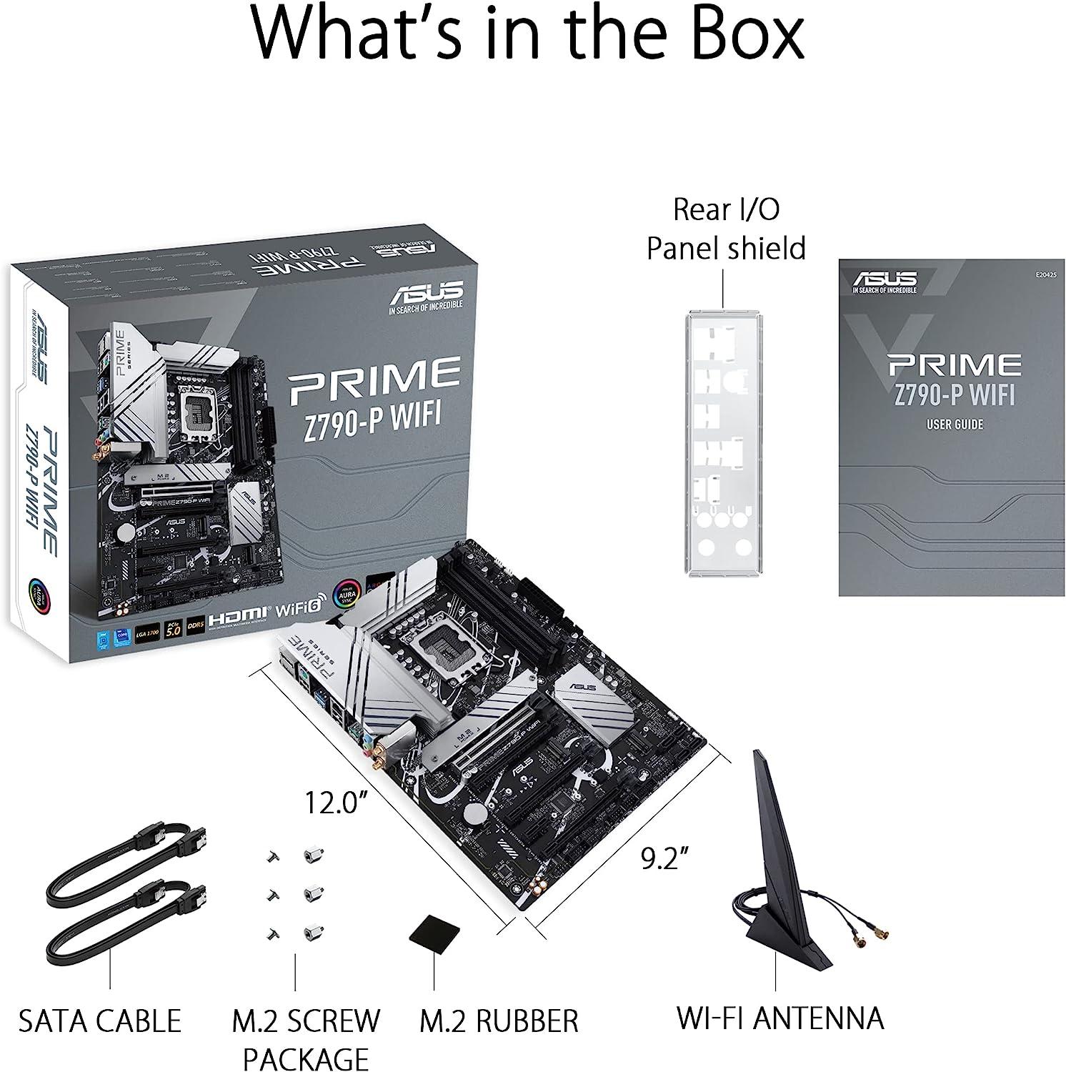 Brand New ASUS Z790-P PRIME WiFi Intel LGA 1700 ATX Motherboard