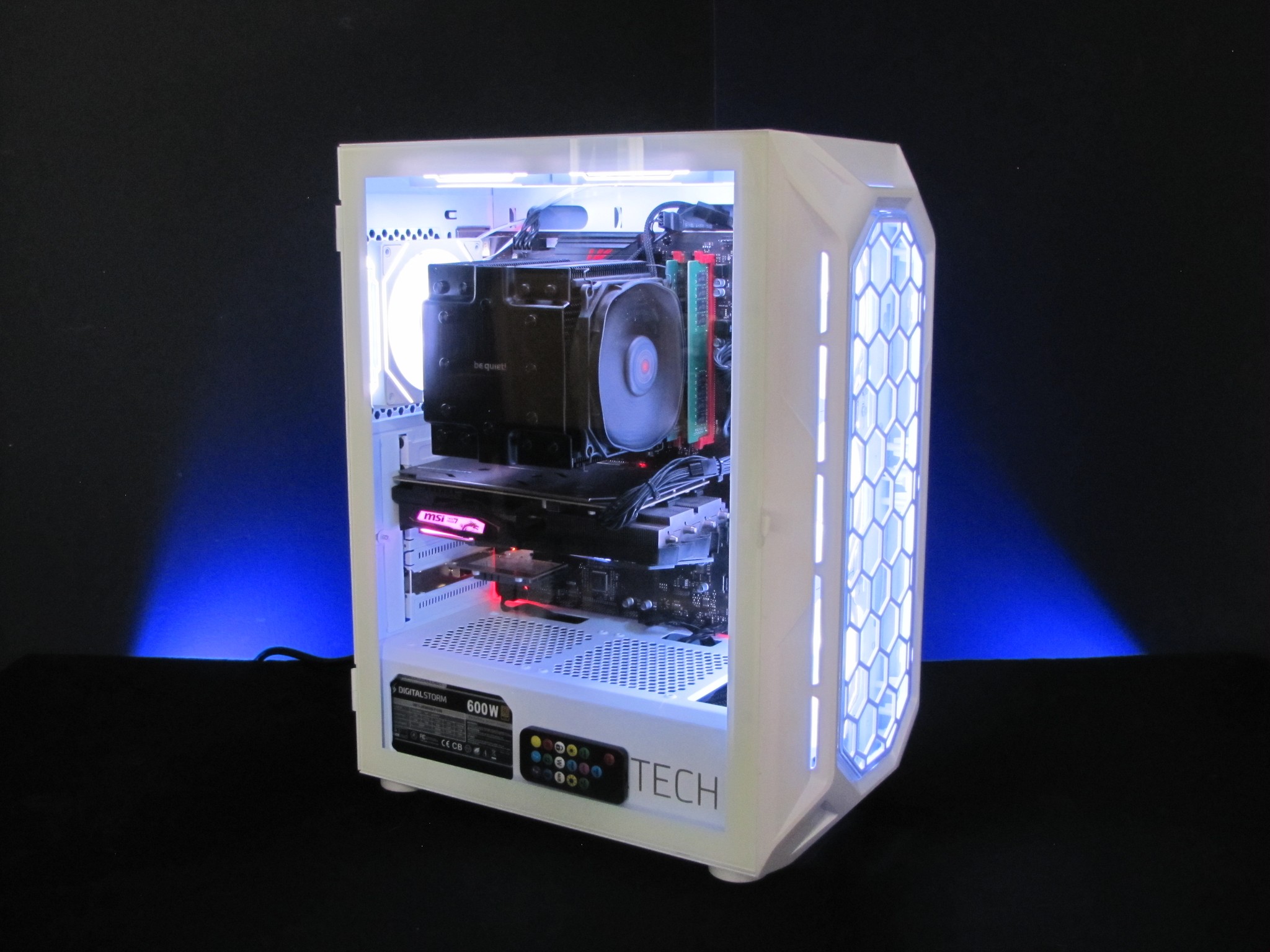 Custom Gaming PC Build, RTX 2060 Super 8GB, i7-9700, 32GB RAM, 1TB SATA SSD, 600W PSU, 6x RGB fans