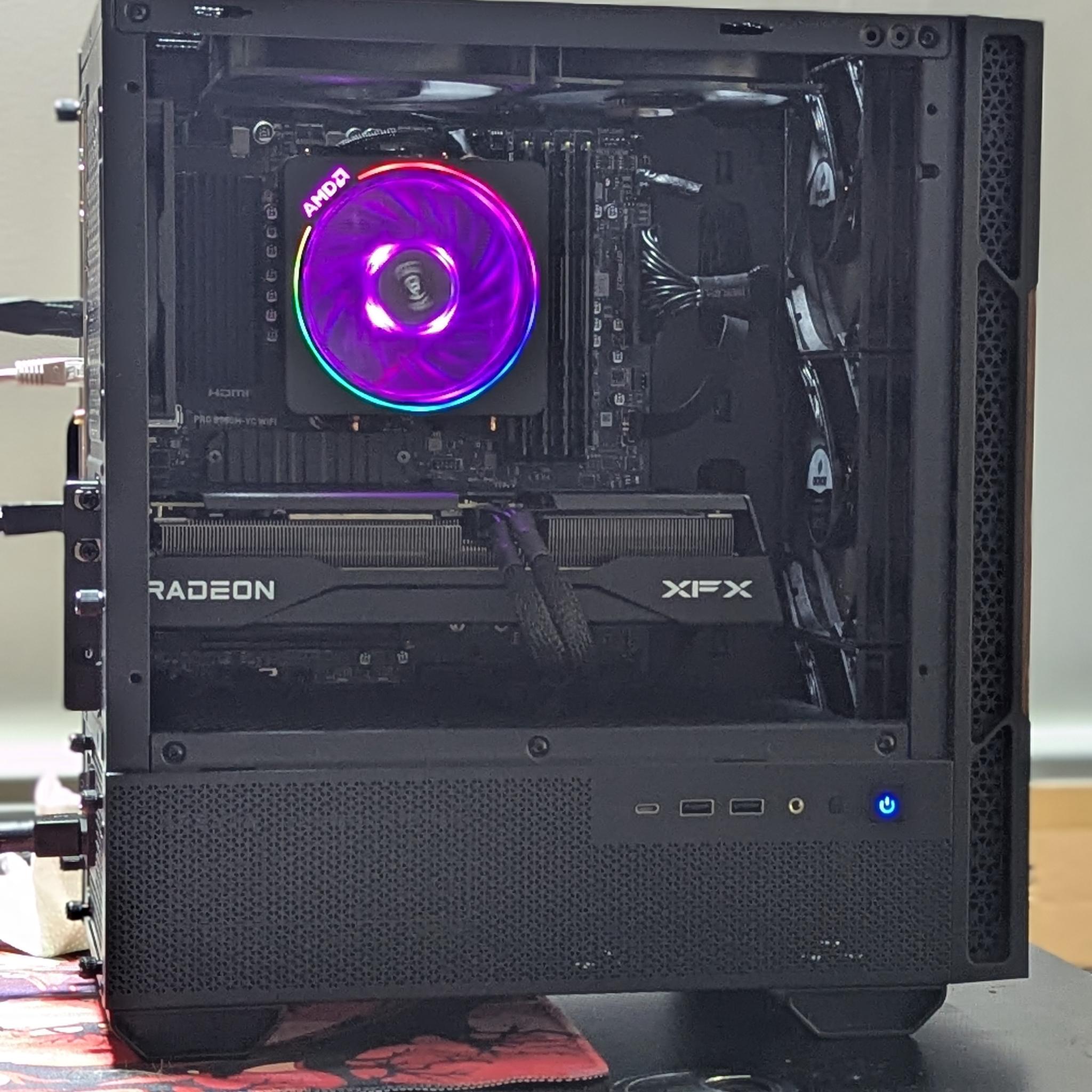 Gaming PC|AMD Ryzen 5 5600|AMD Radeon RX 9060 XT|32 GB DDR4 3200|1 TB NVME SSD|Windows 11 Home