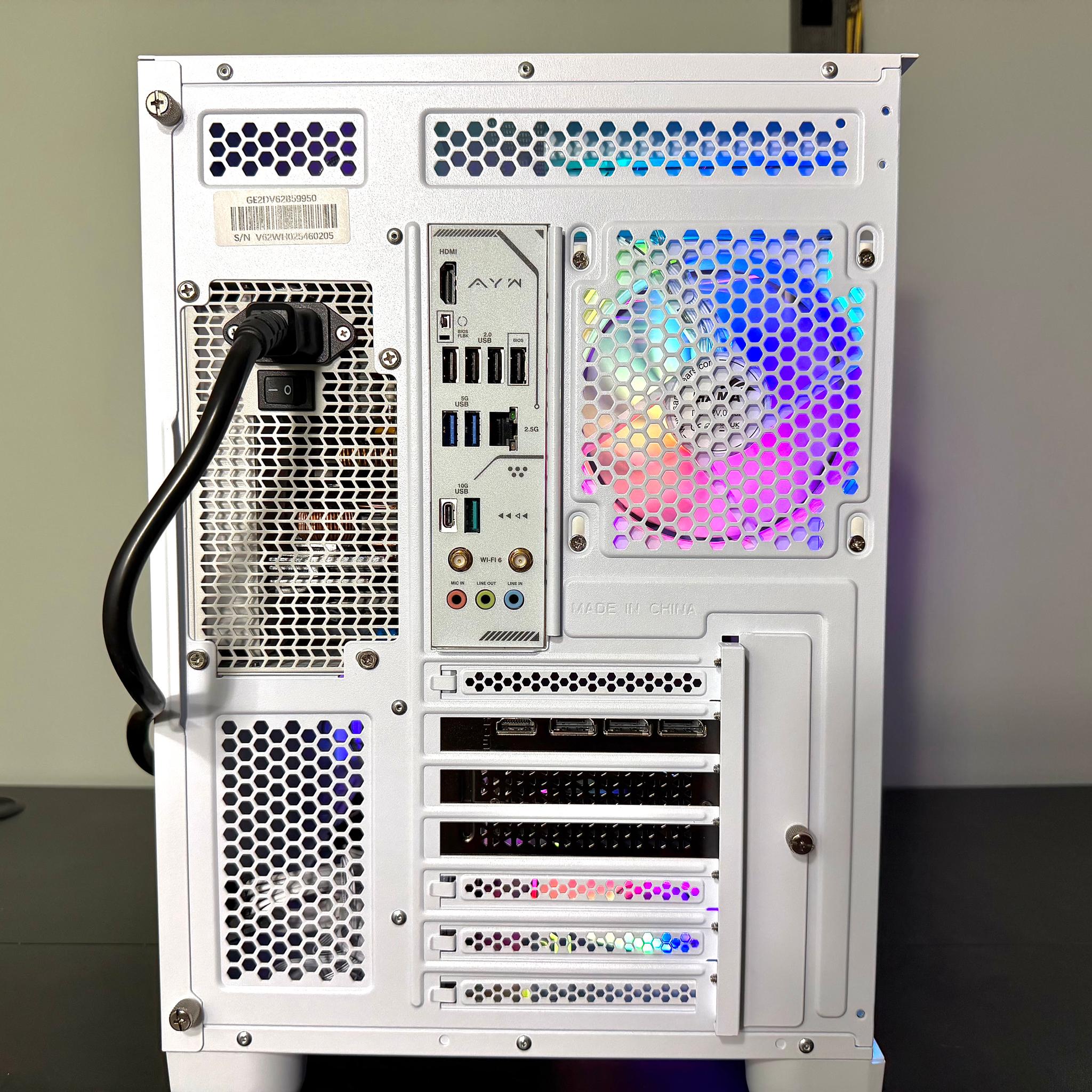 RTX 5080 | i9 14900kf | 32GB DDR5 | 2TB SSD | 5.5in LCD screen | 1000W Power Supply White Gaming PC