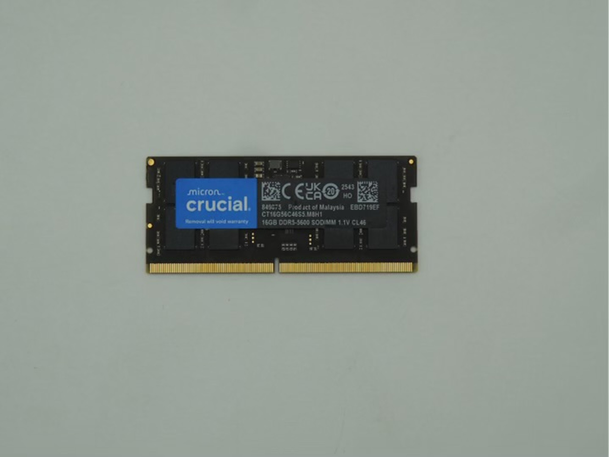 Crucial 16GB DDR5 5600MHz Laptop RAM SO-DIMM PC5-5600B Memory Single Stick ….
