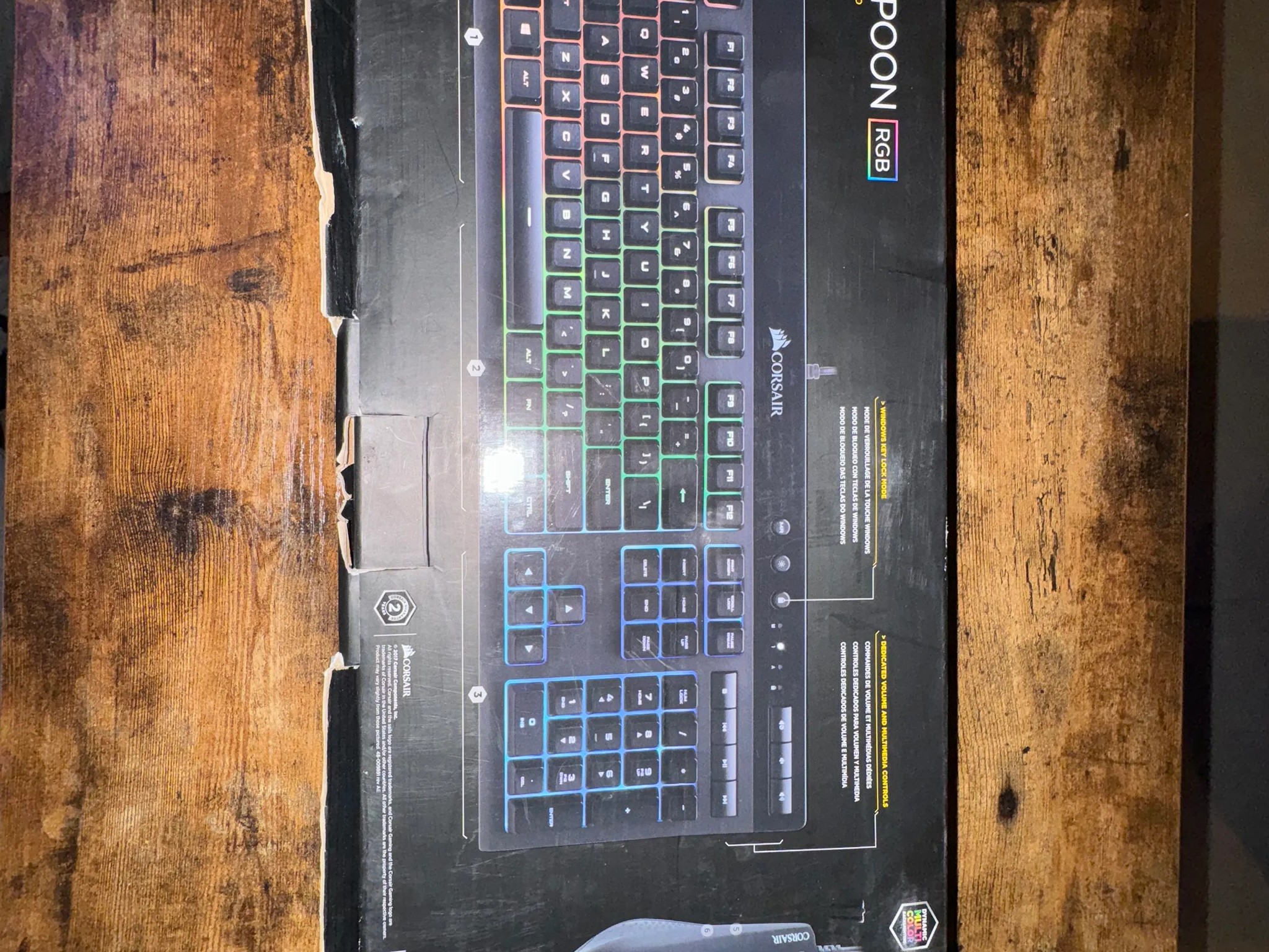 Corsair K55 + HARPOON RGB Keyboard and Mouse Combo - Lightly Used, Complete in Box