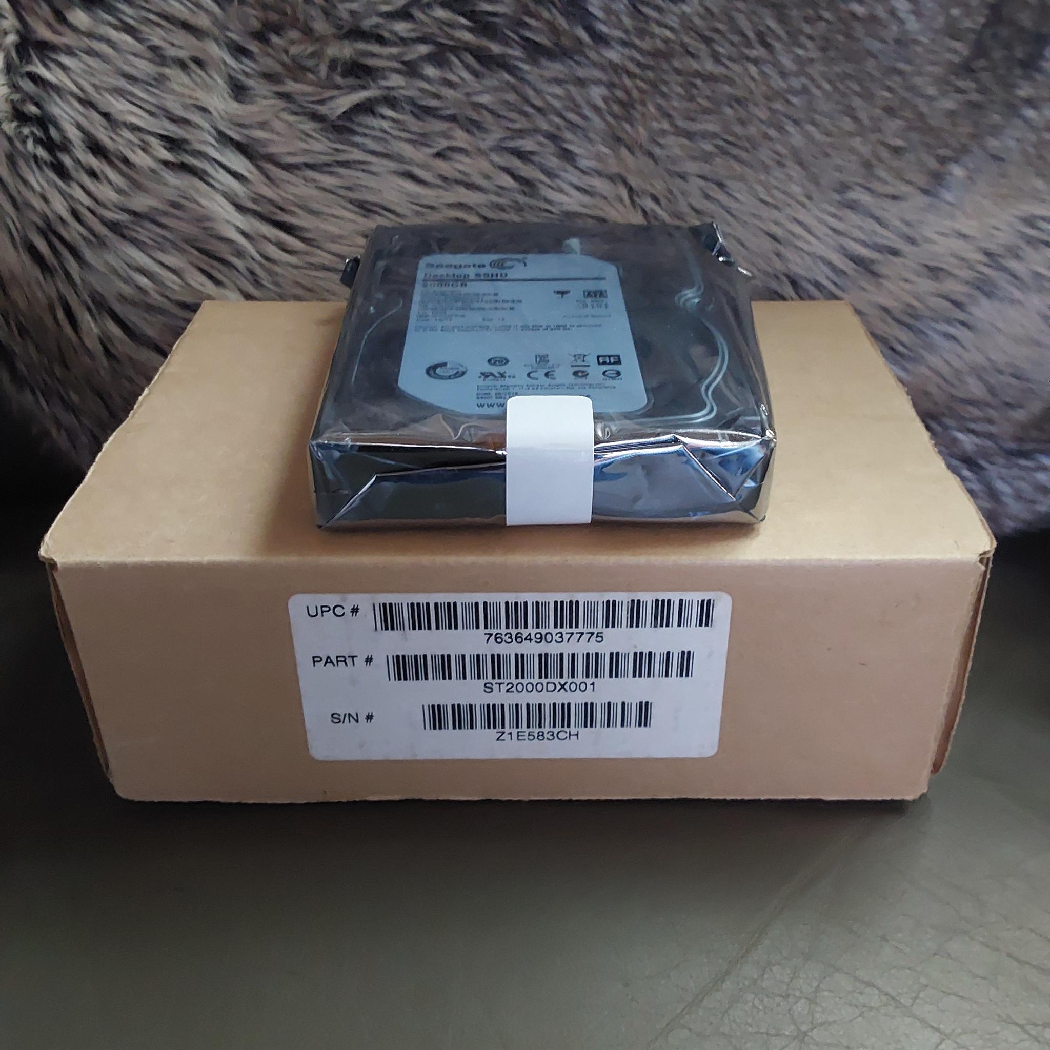 NEW SEAGATE 2TB 3.5 in. SOLID STATE HYBRID DRIVE (SSHD)