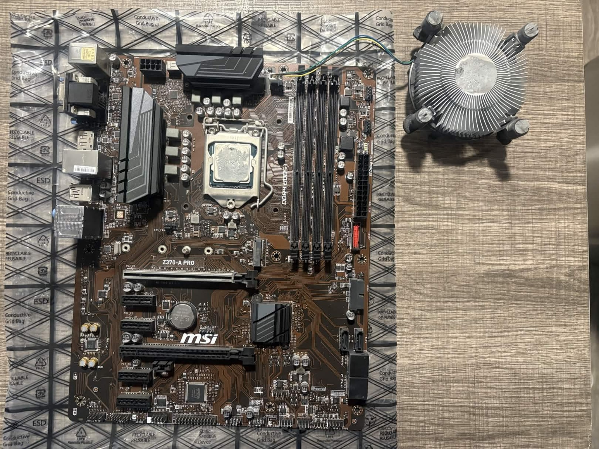 On Sale! MSI Z370-A PRO + Intel i7-8700 Combo – Untested (No IO Shield/Box)