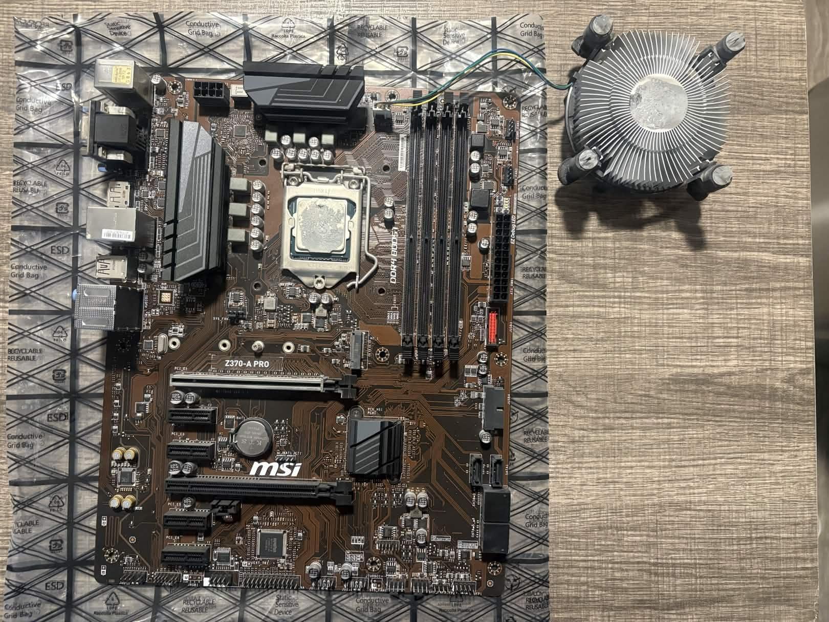 On Sale! MSI Z370-A PRO + Intel i7-8700 Combo – Untested (No IO Shield/Box)