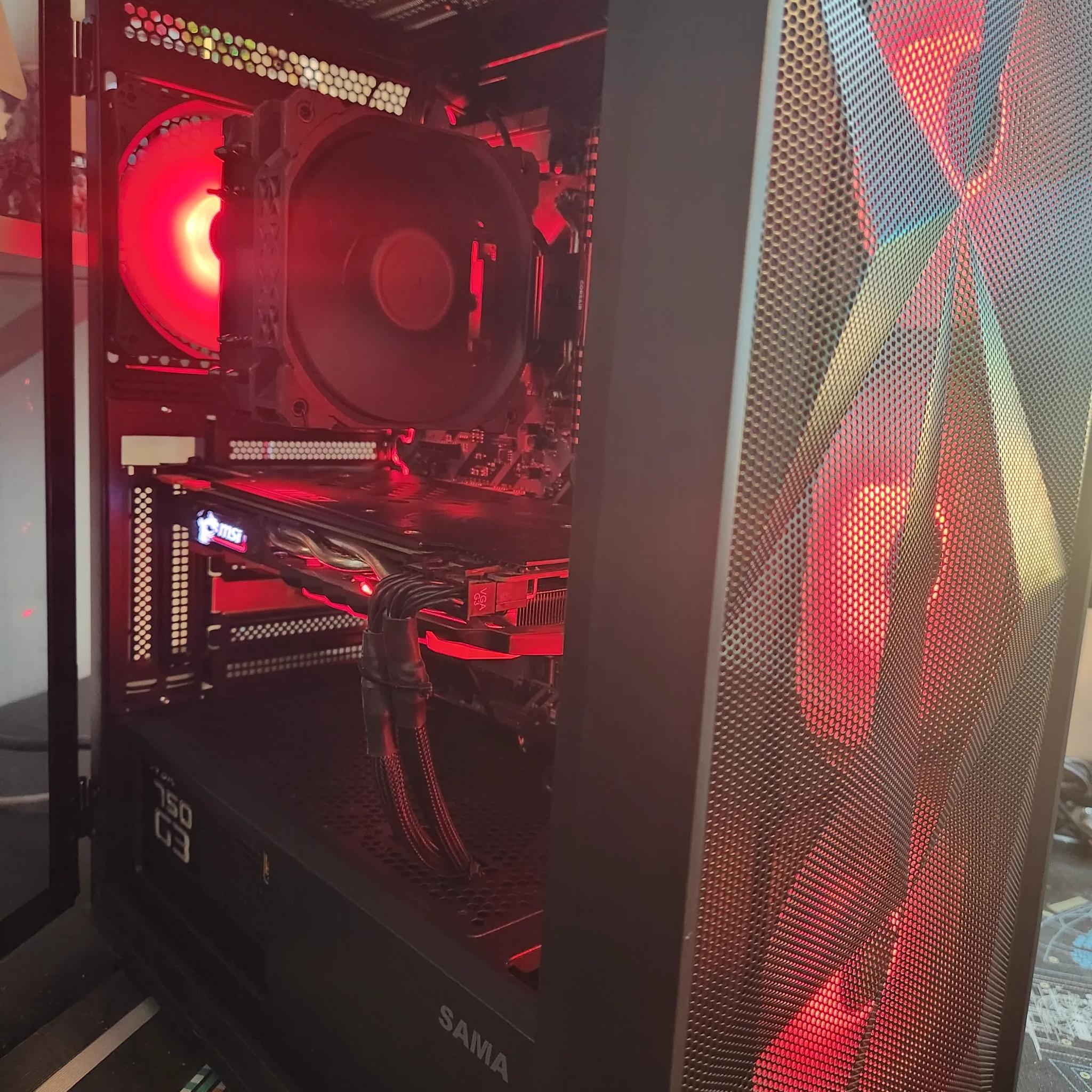 THE RED MONSTER: RTX 1070TI, Ryzen 7 1800X Fantastic value Gaming PC! With benchmarking video