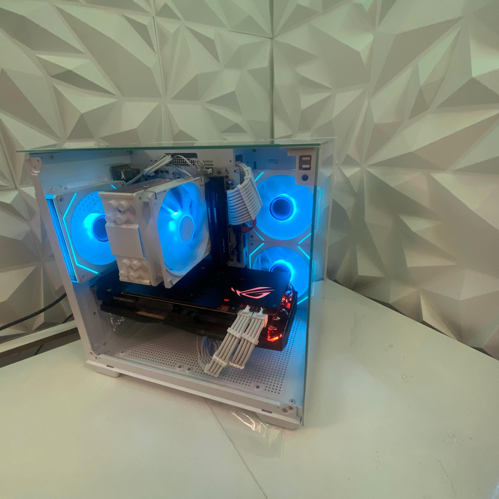 💘 💘 White Elite Build – Ryzen 7 2700 + GTX 1080 Ti 11GB | 1080p/1440p High FPS Ready